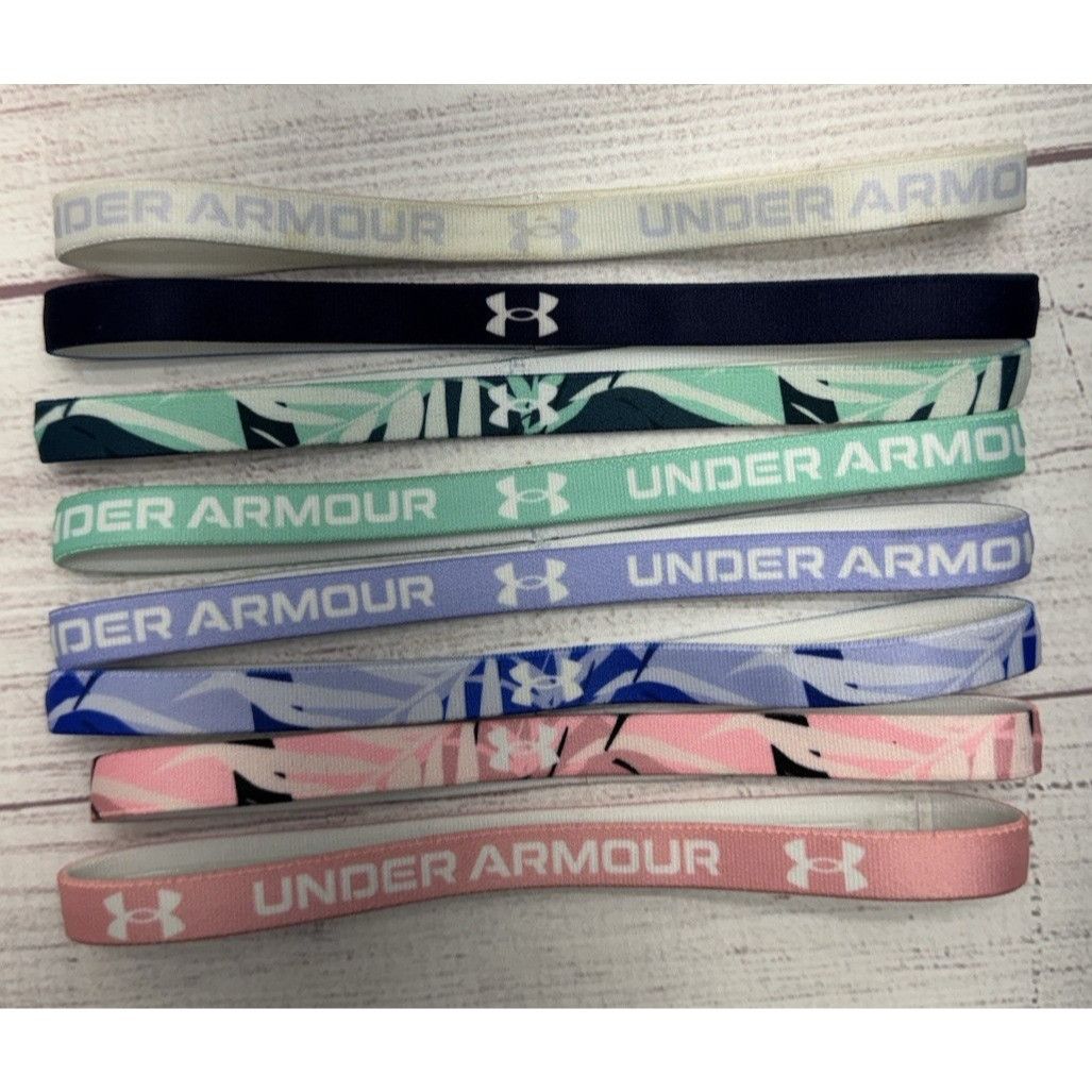Under Armour UNDER ARMOUR Headband 8-Pack - Adult Logo Bands - EUC Size ONE SIZE - 1 Thumbnail