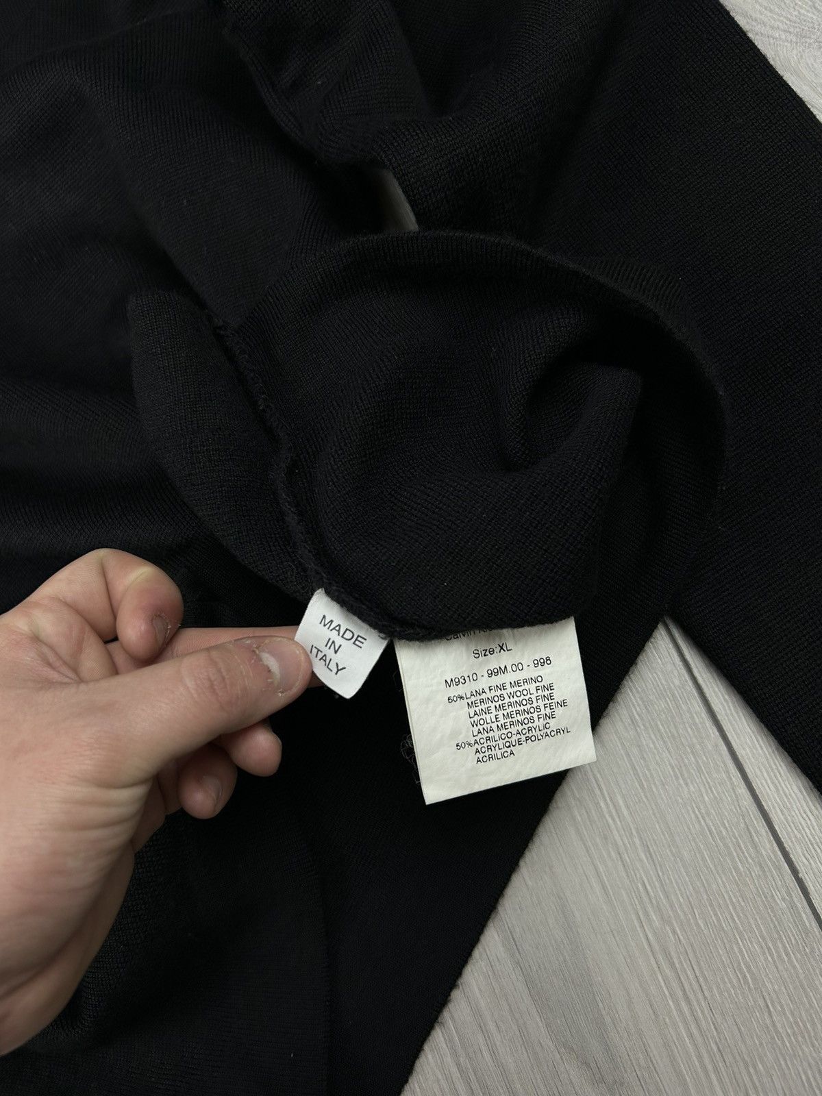 Calvin Klein × Vintage Calvin Klein Vintage Black Sweater Merino Wool Size XL Size US XL / EU 56 / 4 - 5 Thumbnail