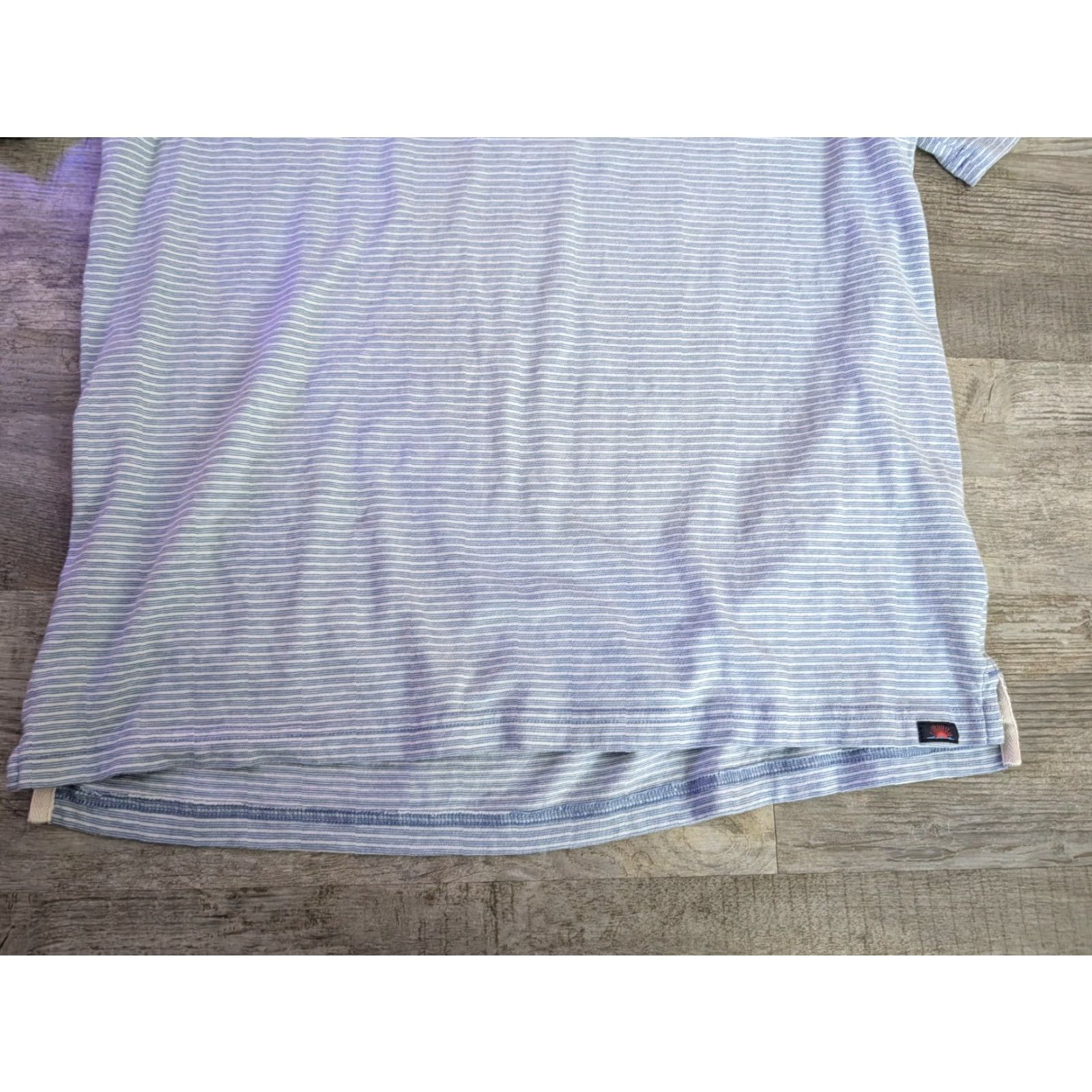 Faherty Faherty Polo Shirt Mens L Blue Striped Short Sleeve Casual Golf Size US L / EU 52-54 / 3 - 3 Thumbnail