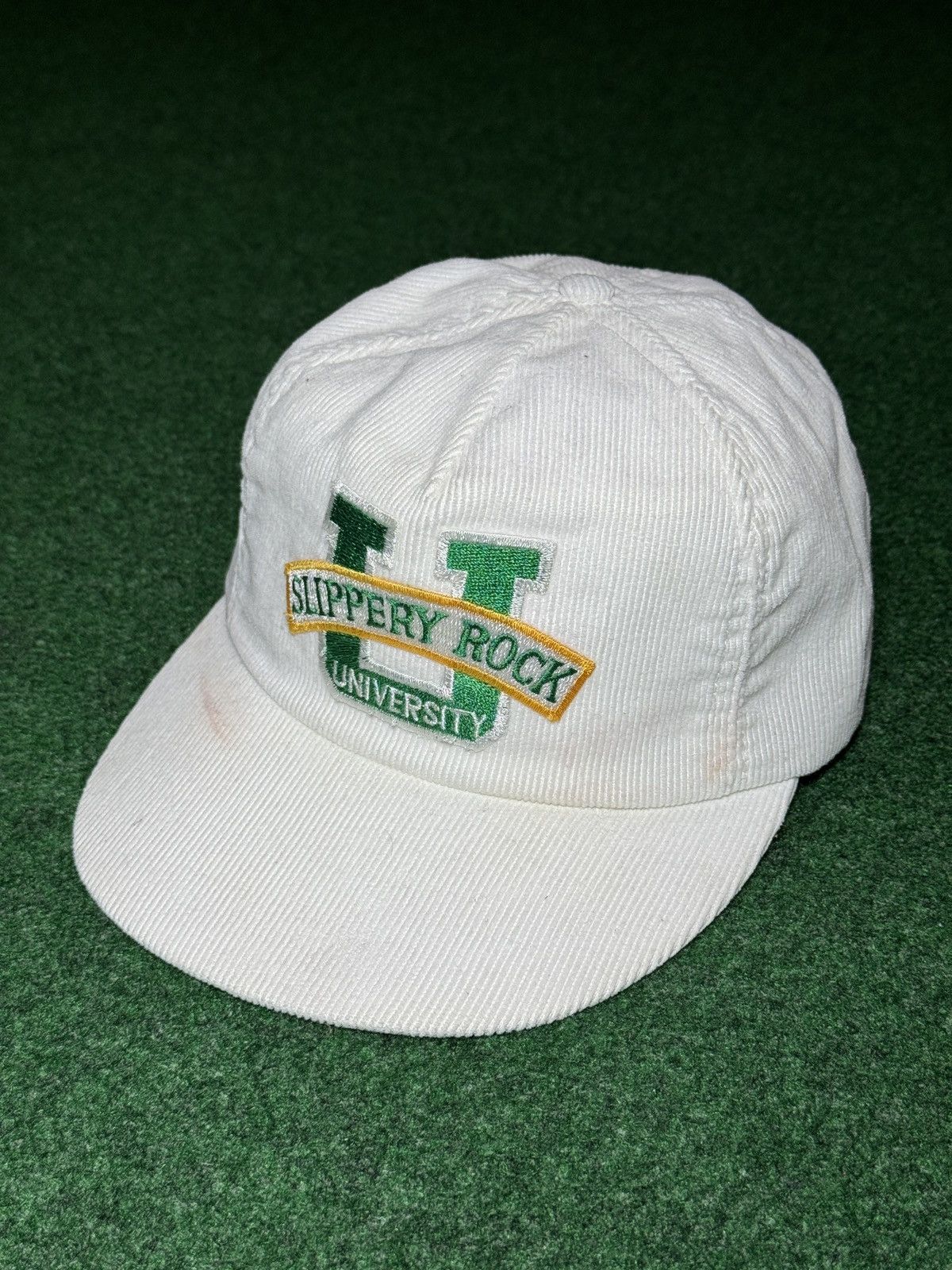 Vintage Vintage 80s Slippery Rock Univeristy Corduroy College Hat Size ONE SIZE - 2 Thumbnail