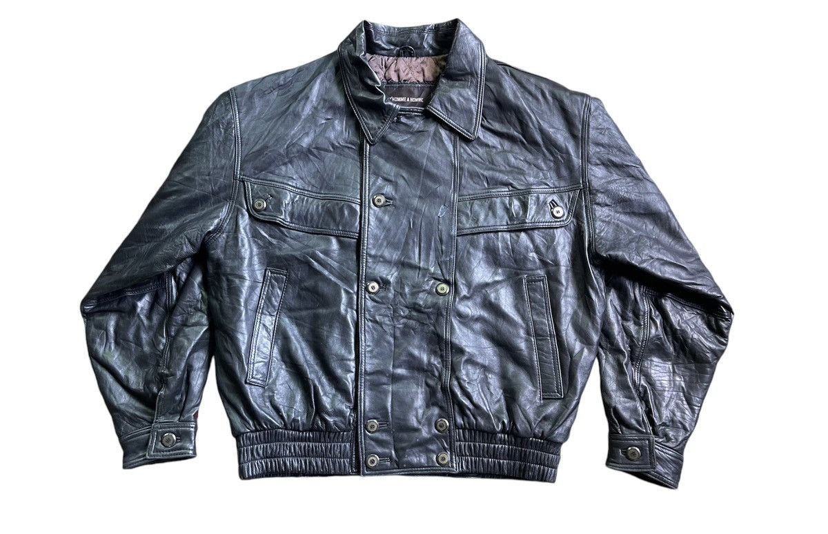 Men's Issey Miyake Leather Jackets | Grailed