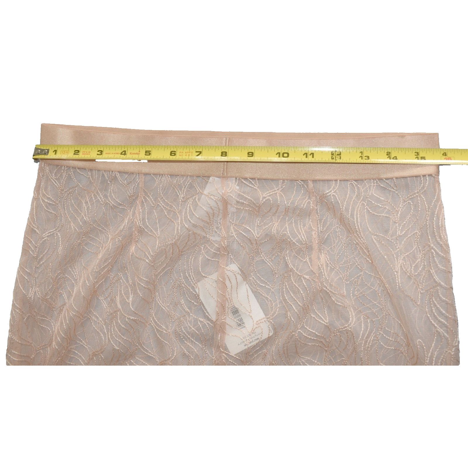 Wolford A4 NWT WOLFORD Transparent Dusty Coral Leafage Skirt Size L Size 32" / US 10 / IT 46 - 7 Thumbnail