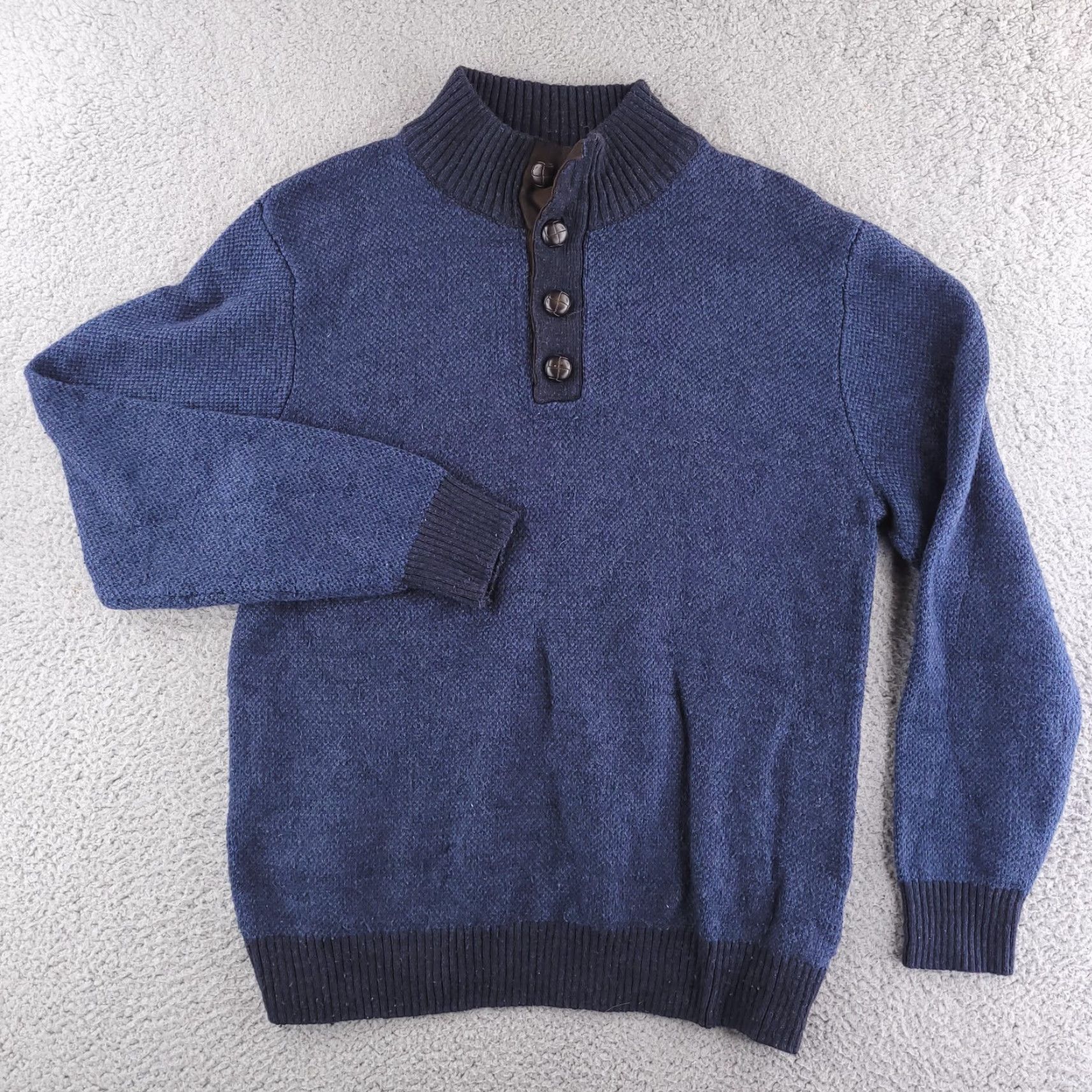 Vintage Tricots St Raphael Sweater Mens Medium Blue Pullover Knit Cotton Size US M / EU 48-50 / 2 - 2 Thumbnail
