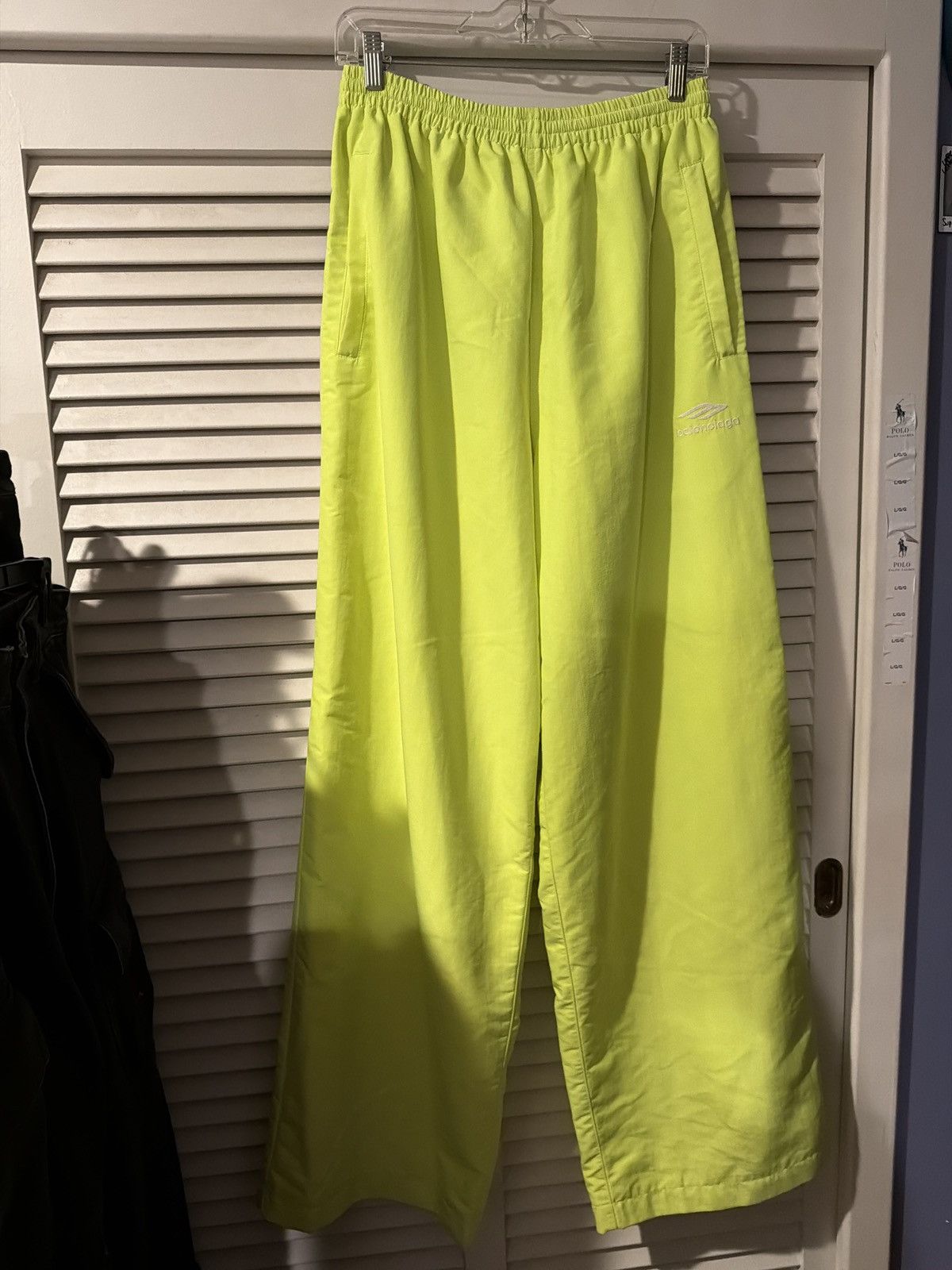 Balenciaga Balenciaga track pants neon yellow small Size US 32 / EU 48 - 1 Thumbnail