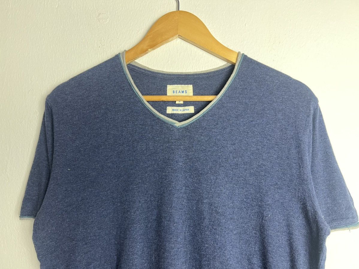 Beams Japan Beams Cut off V-Neck Japan T Shirt Size US S / EU 44-46 / 1 - 3 Thumbnail