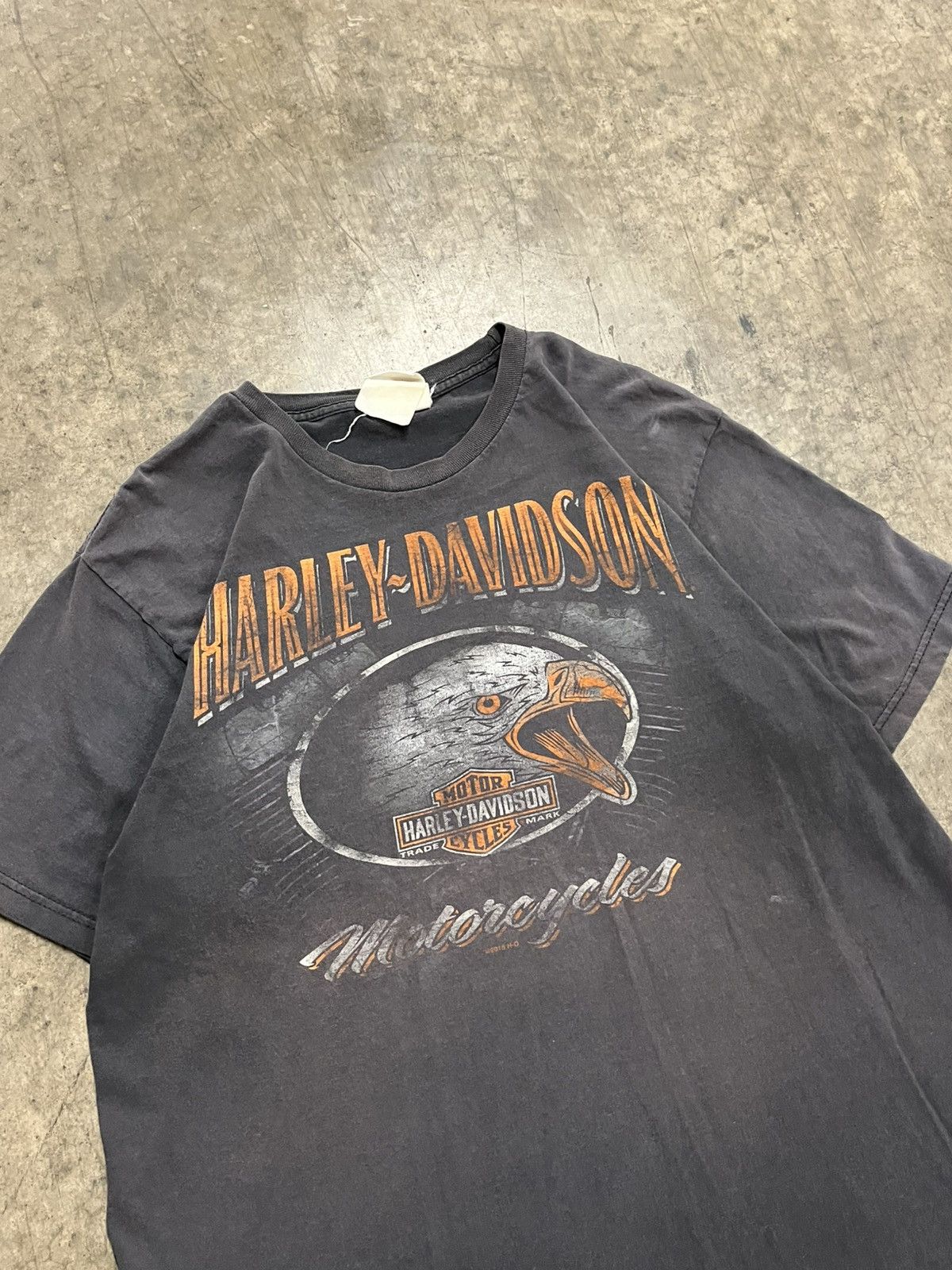 Harley Davidson × Vintage Harley Davidson vintage sun faded graphic tee hype rare Size US XL / EU 56 / 4 - 5 Thumbnail