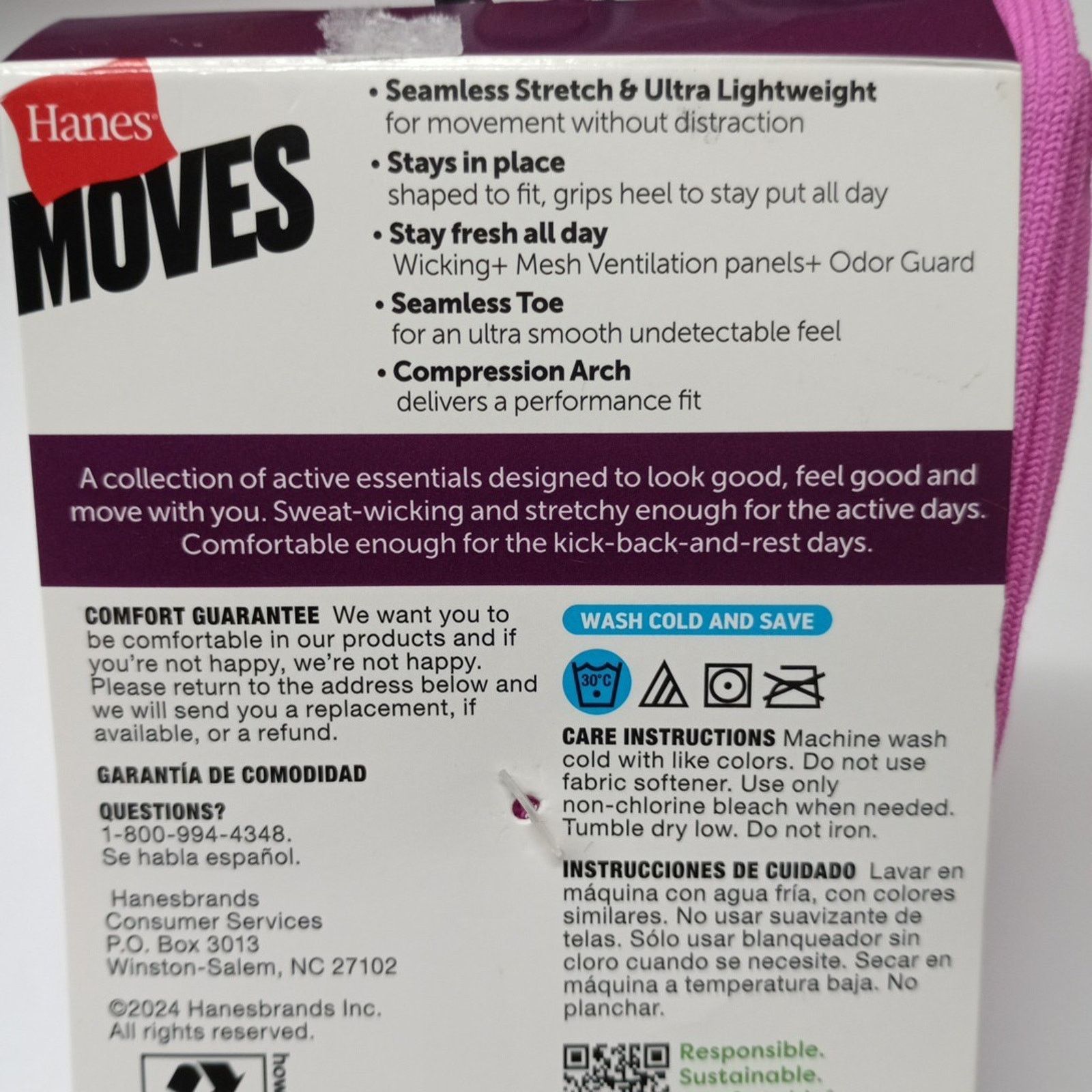 Hanes Hanes Mid Crew Socks 6 Pairs Women Size 5-9 Assorted Stretch Size ONE SIZE - 5 Thumbnail