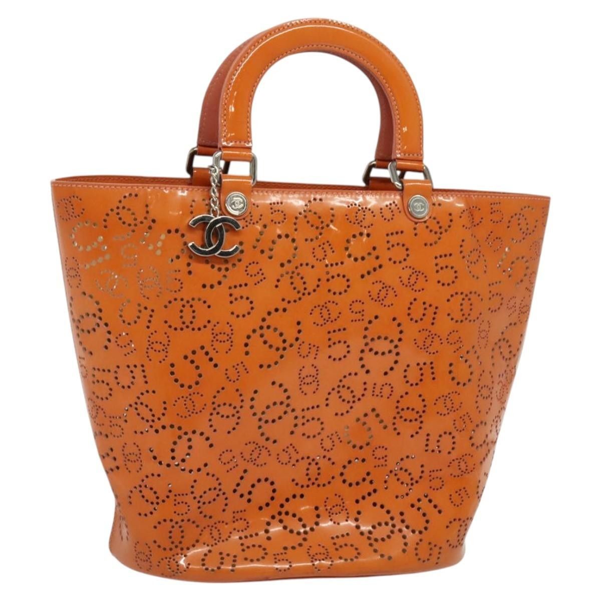 Chanel Chanel CC No.5 Shopping Tote Perforated Patent Size ONE SIZE - 1 Thumbnail