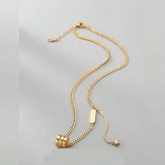 Other Gold Plated Stainless Steel Pendant Necklace Size ONE SIZE - 3 Thumbnail