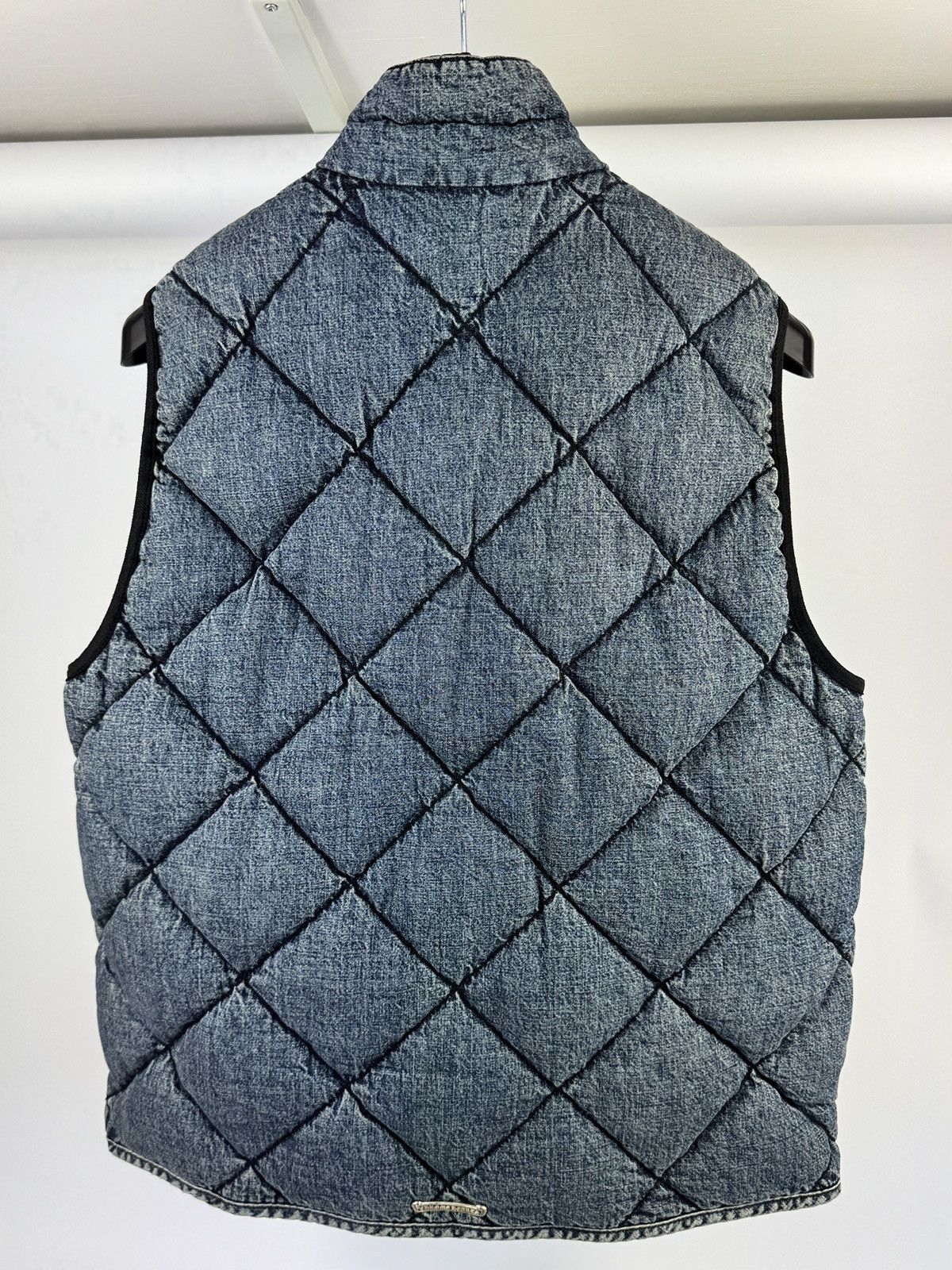 Chrome Hearts FW22 SILVER BUTTONS GARAGE WASH PUFFER DENIM GILET (SAMPLE) Size US S / EU 44-46 / 1 - 2 Thumbnail