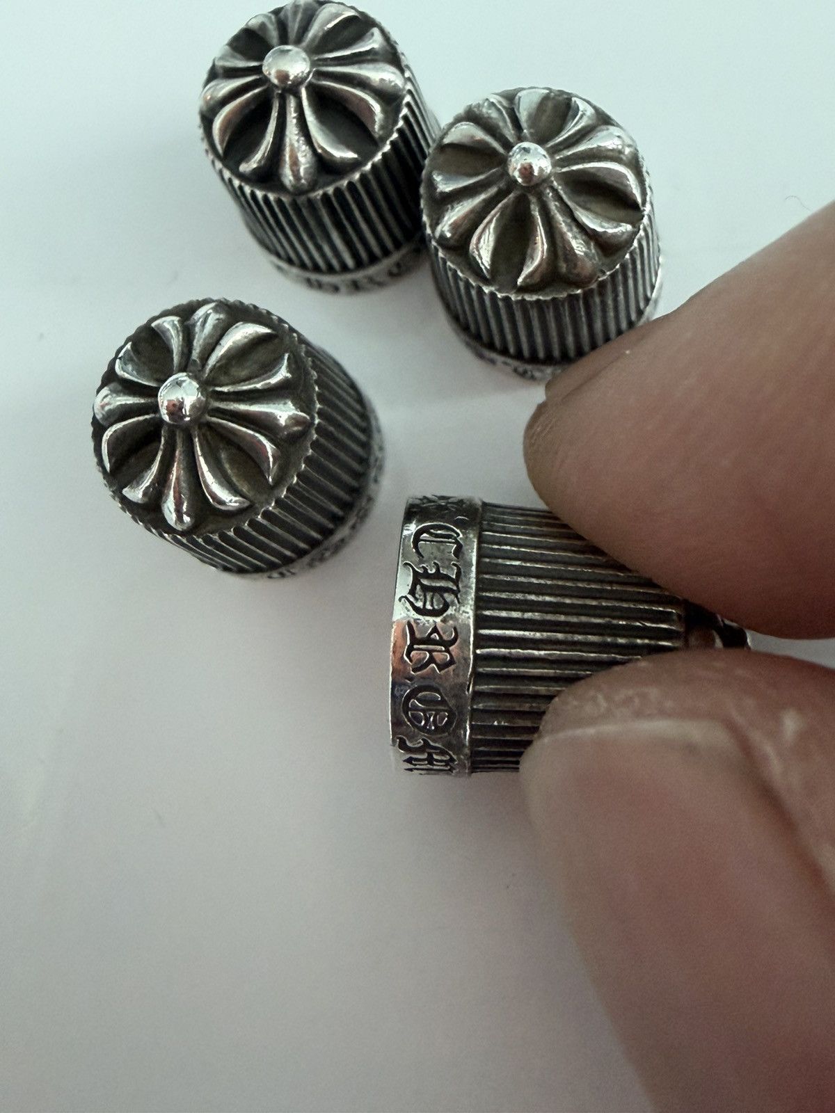 Chrome Hearts Chrome Heart Tire Caps set of 4 Size ONE SIZE - 5 Thumbnail