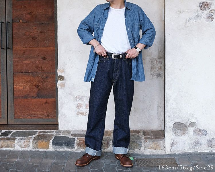 Jelado 55Denim 313XX Wide Straight JP94313 Last Resort Jeans Indigo Size US 33 - 10 Thumbnail