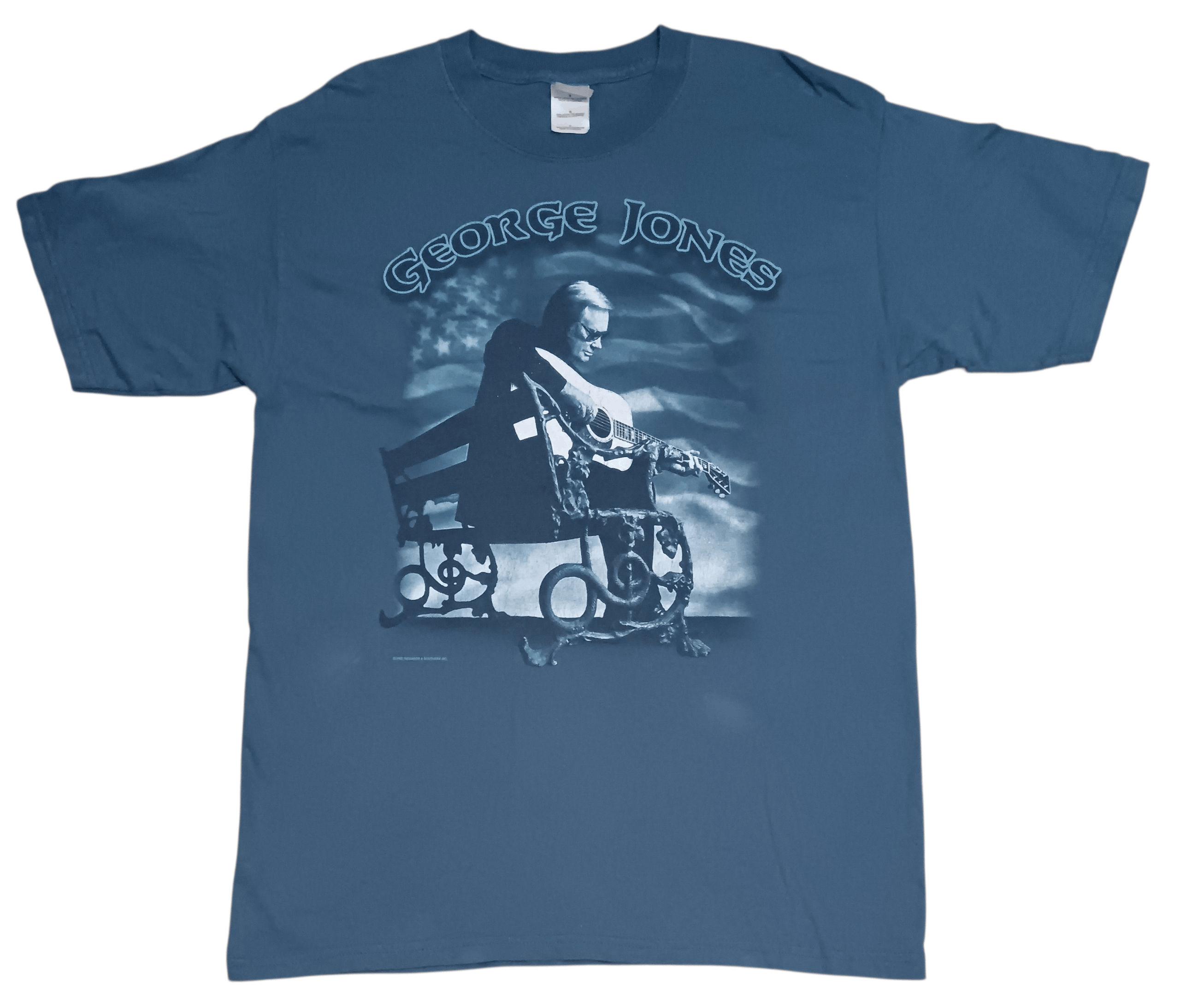Band Tees VINTAGE Y2K GEORGE JONES TOUR SHIRT Size US L / EU 52-54 / 3 - 1 Thumbnail