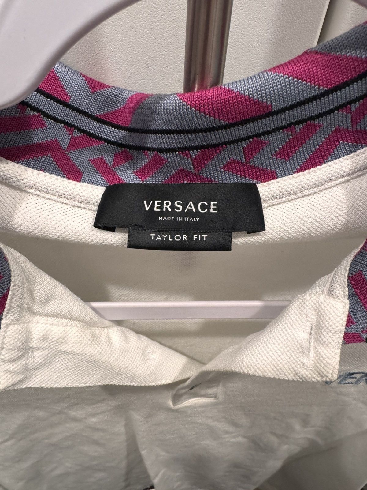 Versace Versace Taylor Fit Geometric Polo Size US S / EU 44-46 / 1 - 3 Thumbnail