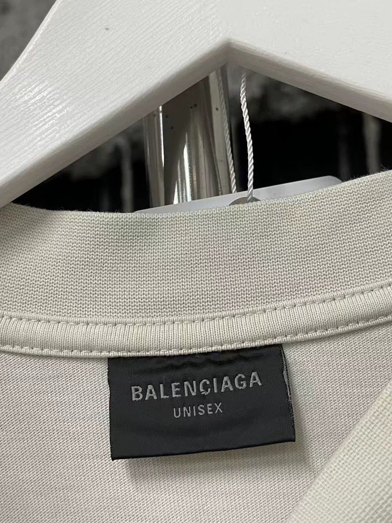 Balenciaga Balenciaga Blue White Sports Short Sleeve Shirt-2505 Size US S / EU 44-46 / 1 - 6 Thumbnail