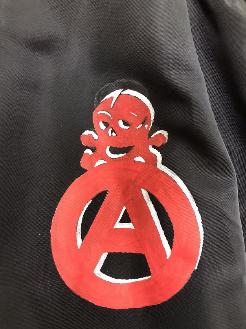 A.F.F.A. × Hiroshi Fujiwara × Jun Takahashi ☠️SOLD☠️AFFA ANARCHYFOREVER FOREVER ANARCHY MA-1 Bomber Jacket Size US XL / EU 56 / 4 - 10 Thumbnail