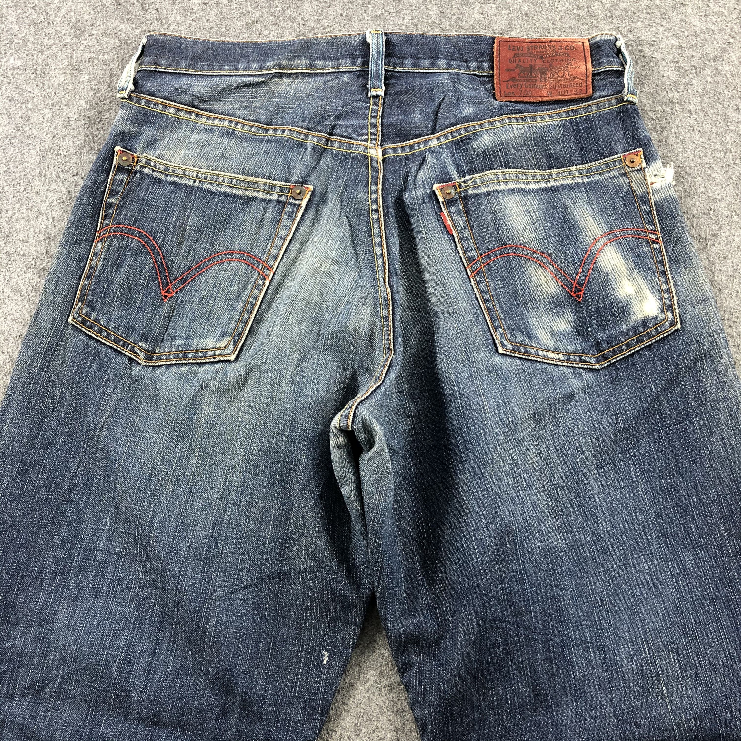 Levi's × Vintage Vintage 90s Blue Wash Levis 709 Jeans-JM1950 Size US 33 - 5 Thumbnail