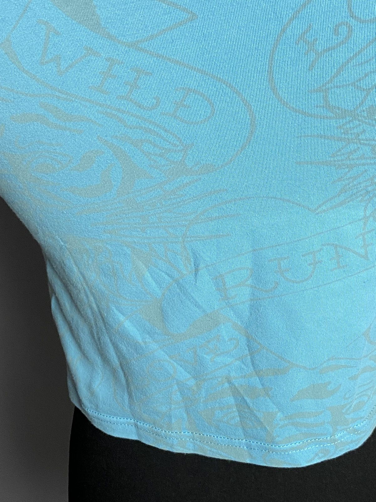 Ed Hardy Ed Hardy Cropped T-Shirt Blue Graphic Skull Animal Size M Size M / US 6-8 / IT 42-44 - 11 Thumbnail