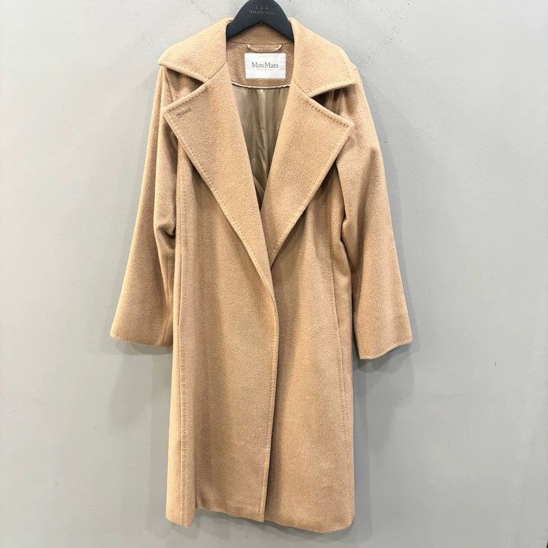 Max Mara Max Mara Classic Khaki Belted Camel Coat Size S / US 4 / IT 40 - 1 Thumbnail