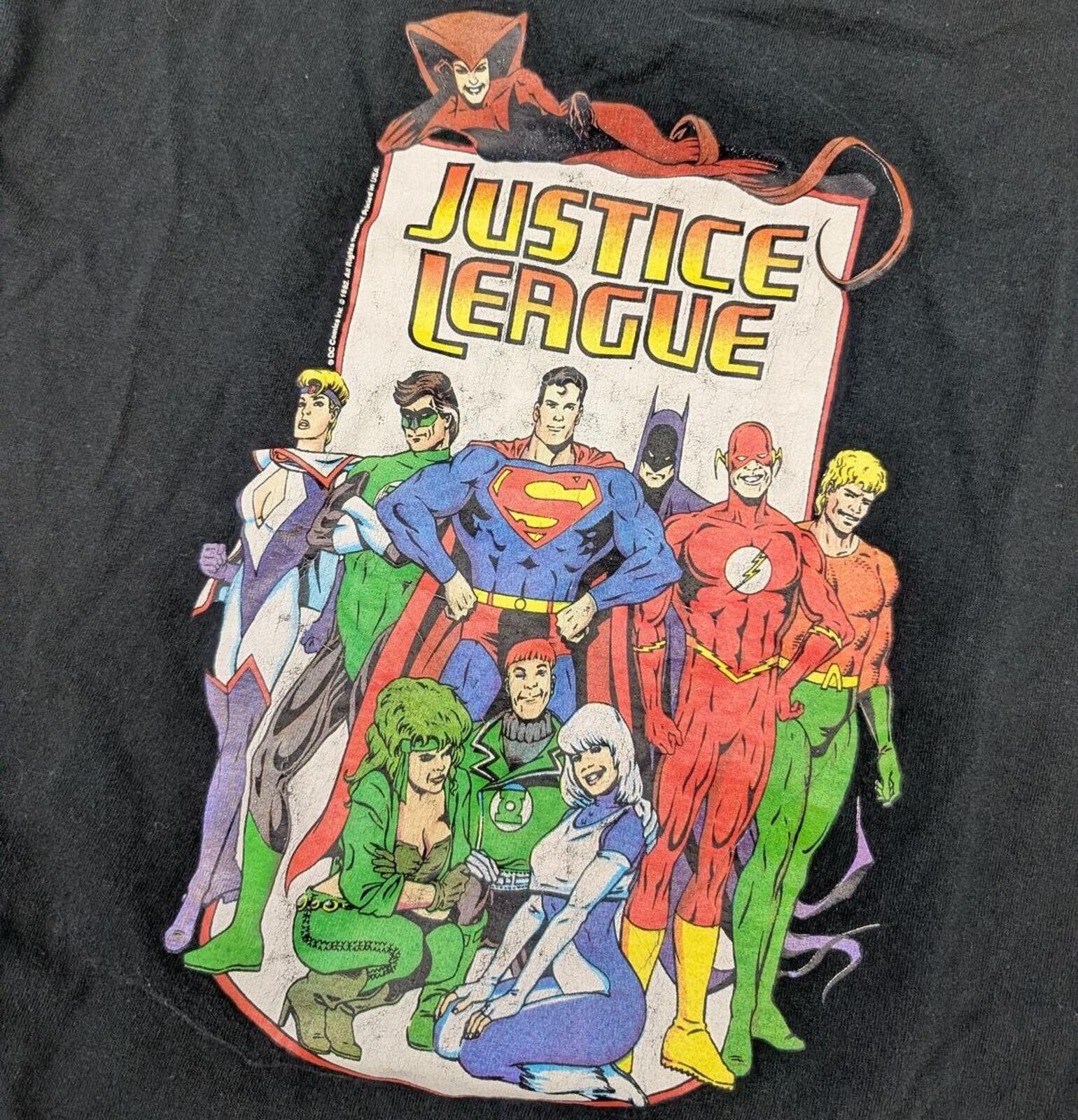 DC Comics Vintage 1992 Justice League DC Comics Made in USA T-shirt Size US L / EU 52-54 / 3 - 2 Thumbnail