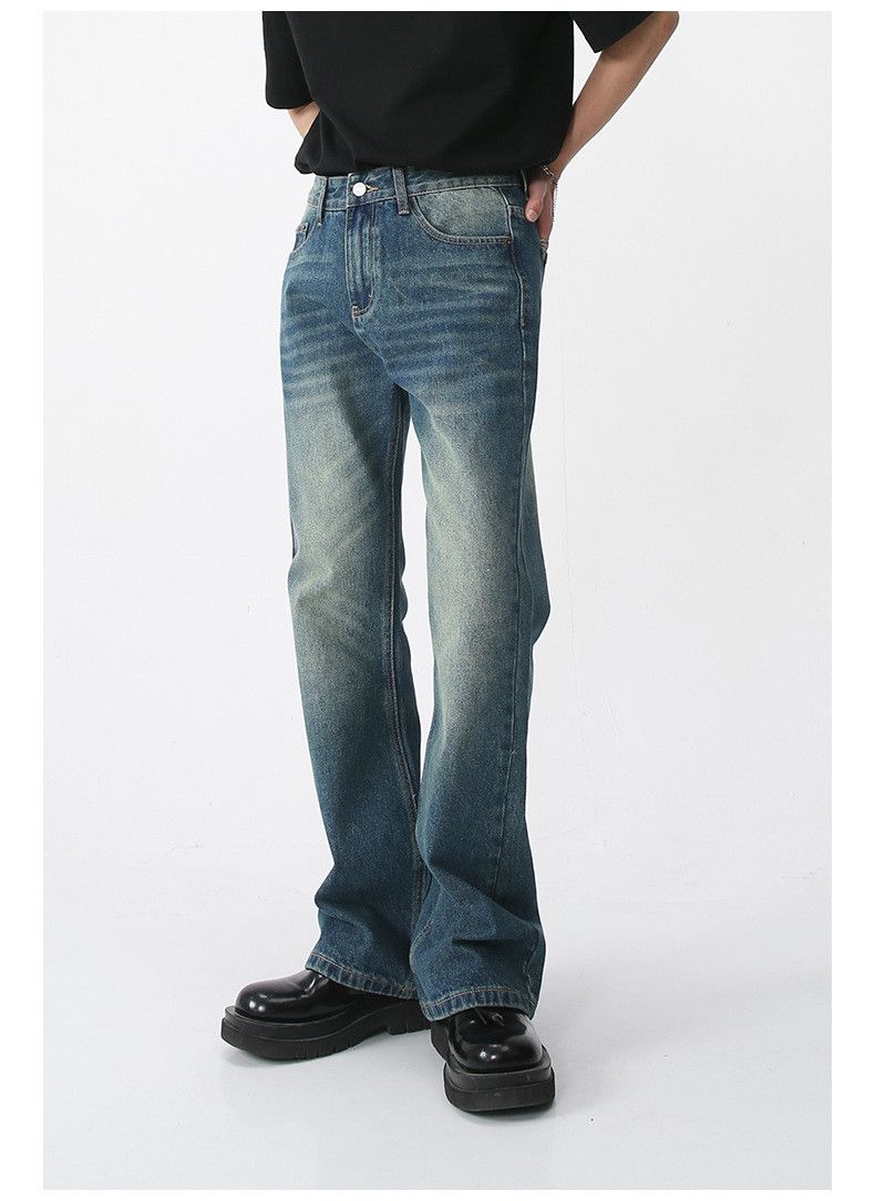 Japanese Brand Japanese retro all-match wide-leg flared washed jeans Size US 32 / EU 48 - 2 Thumbnail