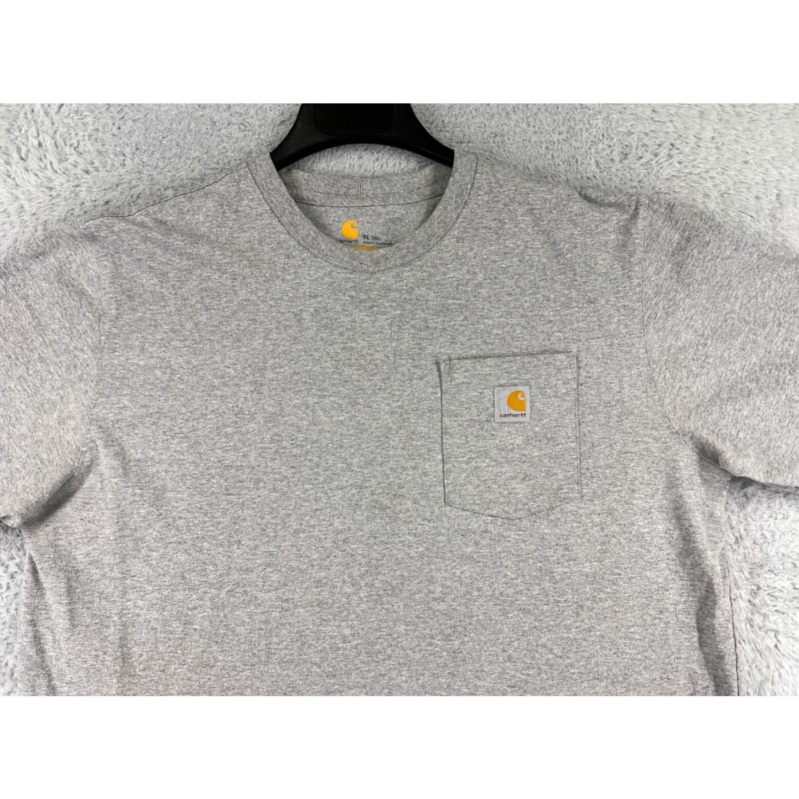 Carhartt VINTAGE Carhartt Shirt Mens Extra Large Tall Gray Short Sleeve Crew Neck Pocket Cotton Size US XL / EU 56 / 4 - 5 Thumbnail