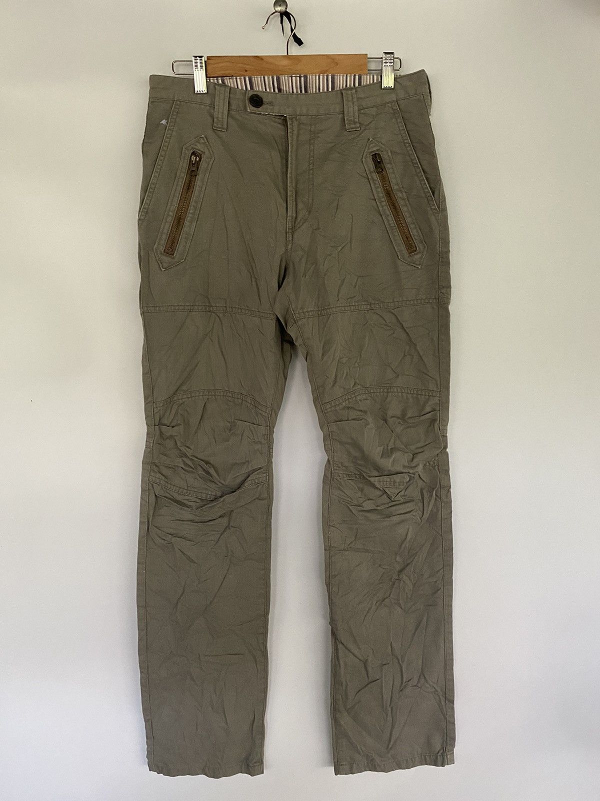 PPFM Vintage PPFM Zipper Cotton Jeans Pocket Double Knee Pants Size US 30 / EU 46 - 1 Thumbnail