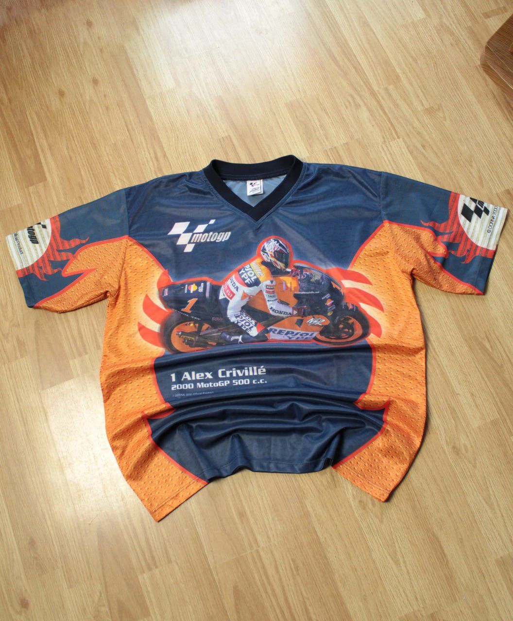 Honda 🔥 2000 MotoGP Honda Racing Alex Criville Jersey T Shirt Size US XL / EU 56 / 4 - 1 Thumbnail