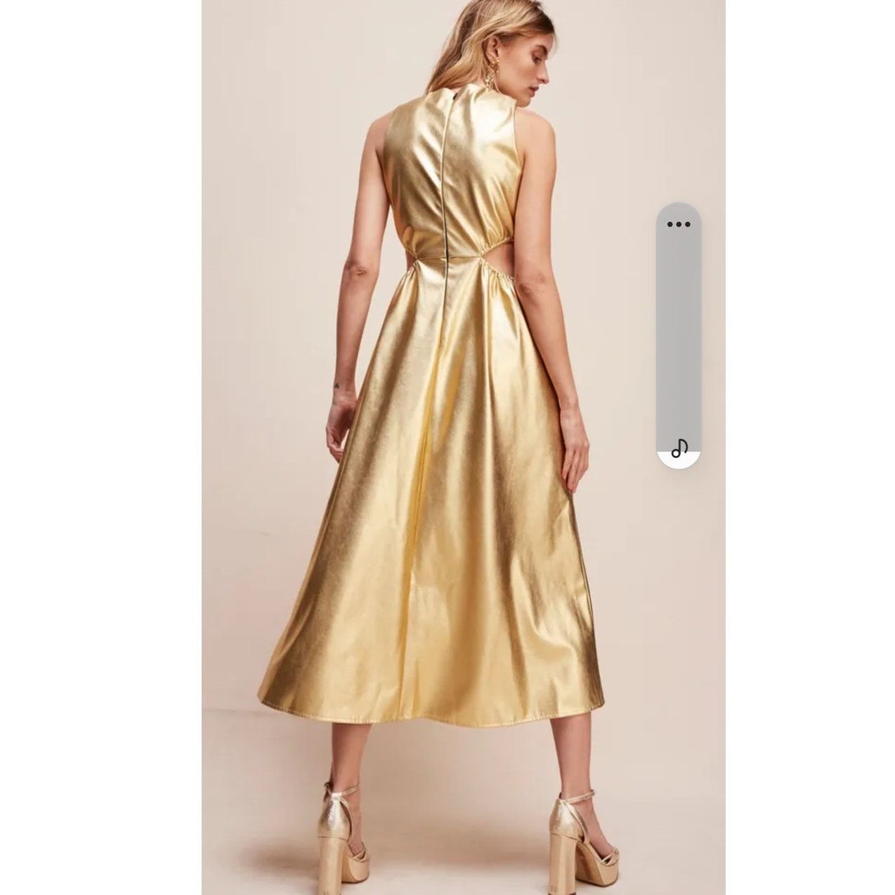 Free People New Jules Kae Lennie Midi Dress $275 SMALL Special Occasion Size S / US 4 / IT 40 - 3 Thumbnail