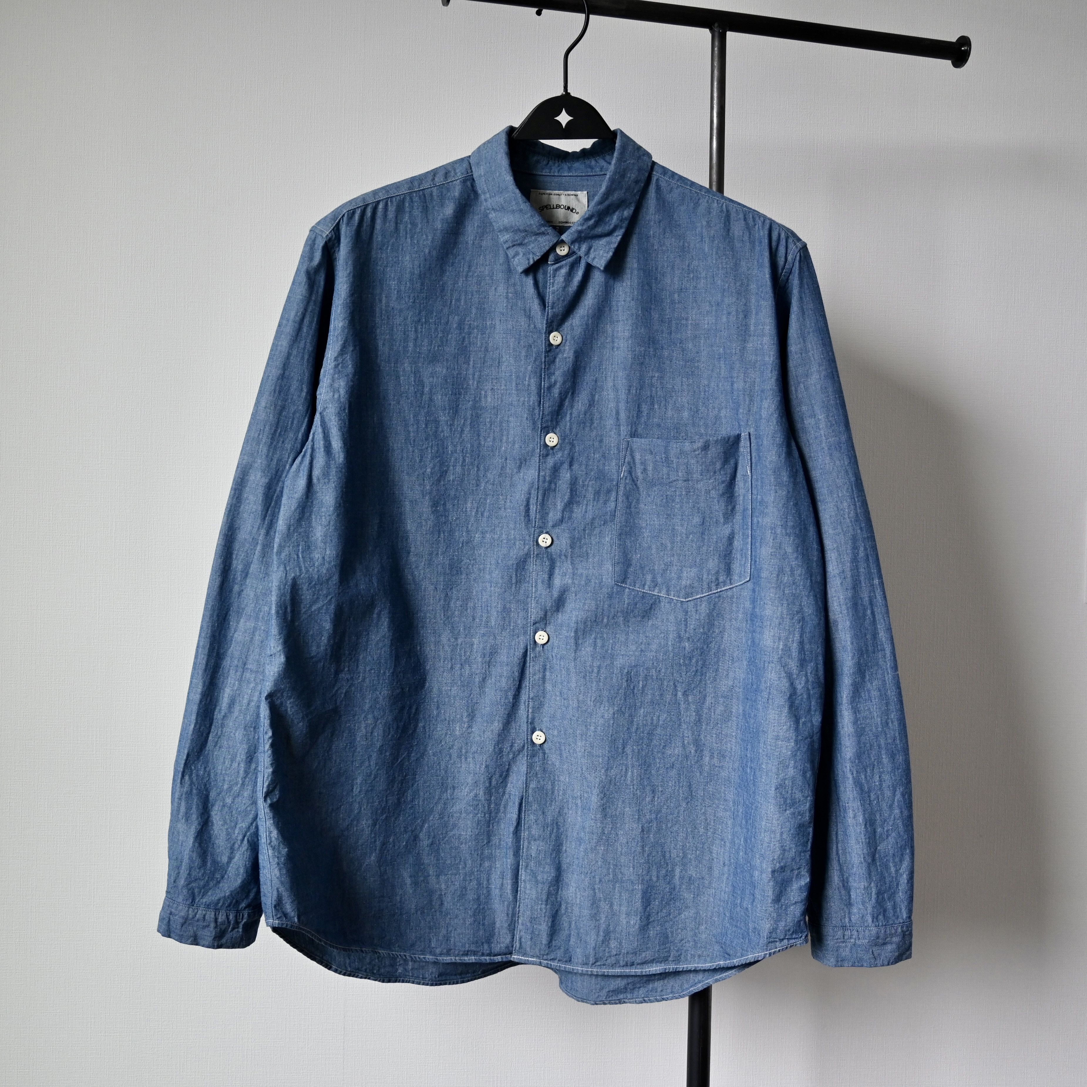 Spellbound SPELLBOUND cotton chambray work shirt, made in Japan Size US M / EU 48-50 / 2 - 1 Thumbnail