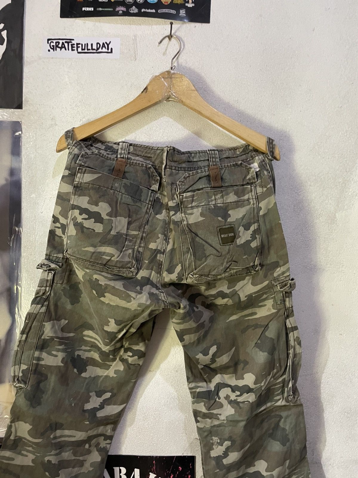 If Six Was Nine Kapital Bs739 Y2K Camo Faded Distressed Gothic Lgb Style Size US 30 / EU 46 - 6 Thumbnail