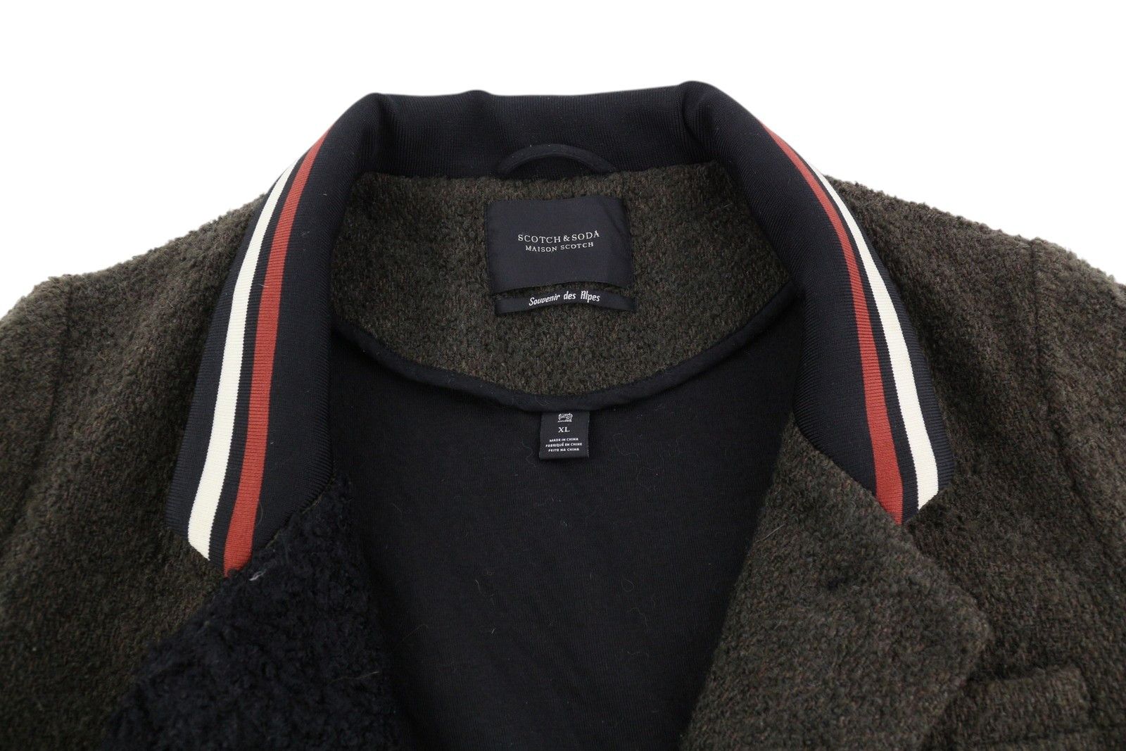 Maison Scotch XL Brown Wool Blend Buttoned Unlined Mid-Length Coat 86464 Size XL / US 12-14 / IT 48-50 - 5 Thumbnail