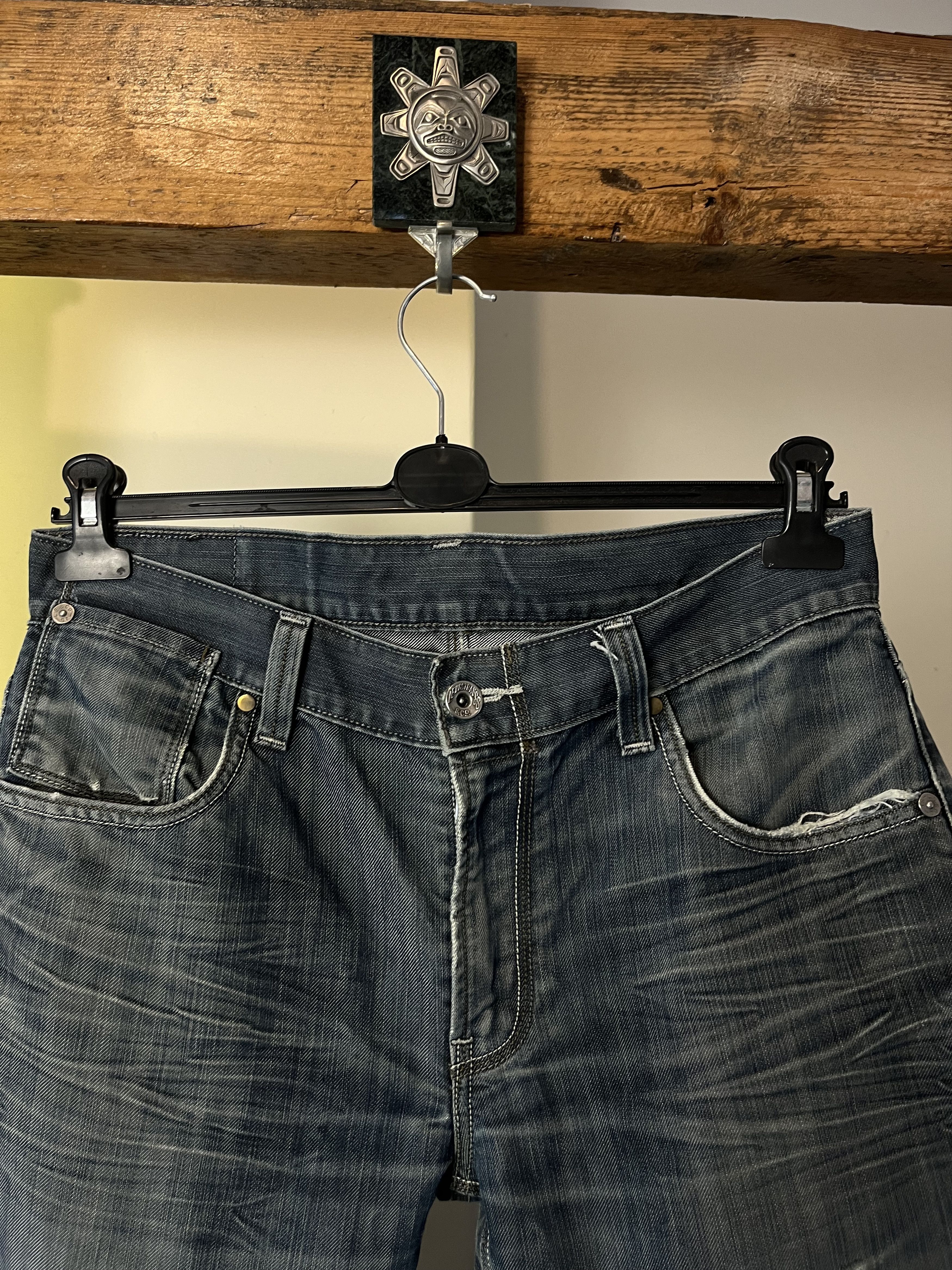 Levi's × Levi's Vintage Clothing × Vintage Vintage Levis 514 Distressed Washed Jeans Size US 33 - 3 Thumbnail
