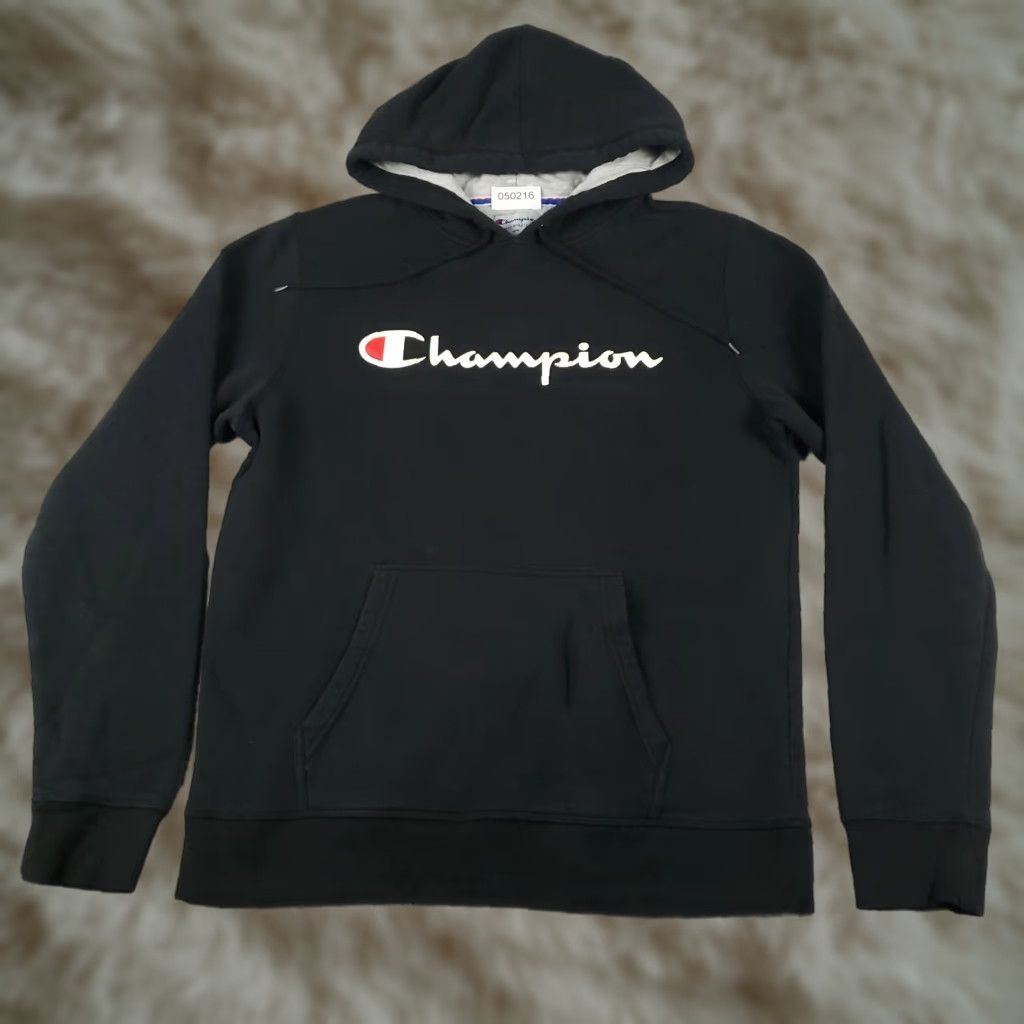 Champion Champion Pullover Hoodie Men Medium Black Long Sleeve Casual Modern Size US M / EU 48-50 / 2 - 1 Thumbnail