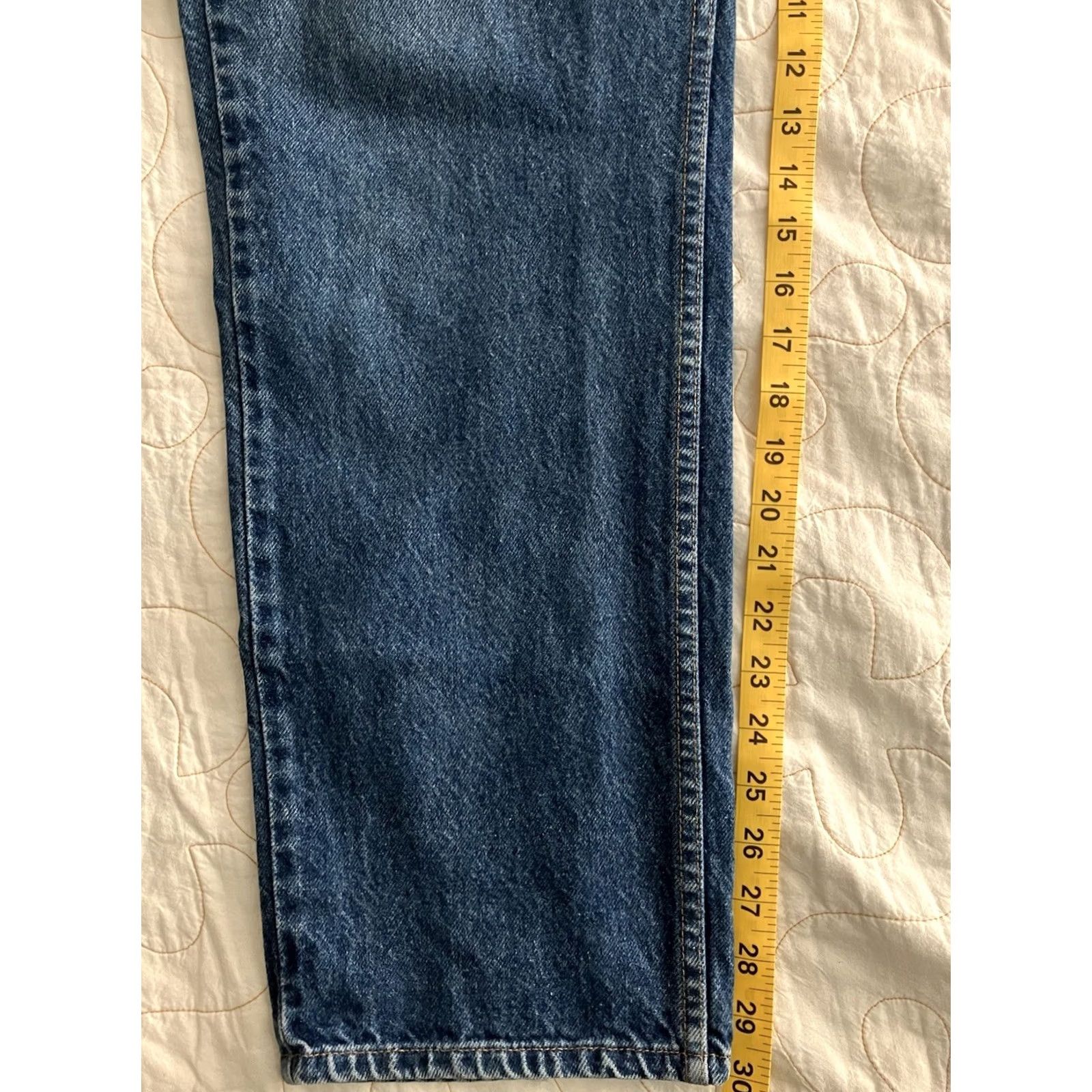 Levi's VINTAGE Levi's 505 Mens 36x30 Jeans Blue Denim Regular Fit 5-Pocket 90s Orange Tab USA Classic Girls? Size US 36 / EU 52 - 4 Thumbnail