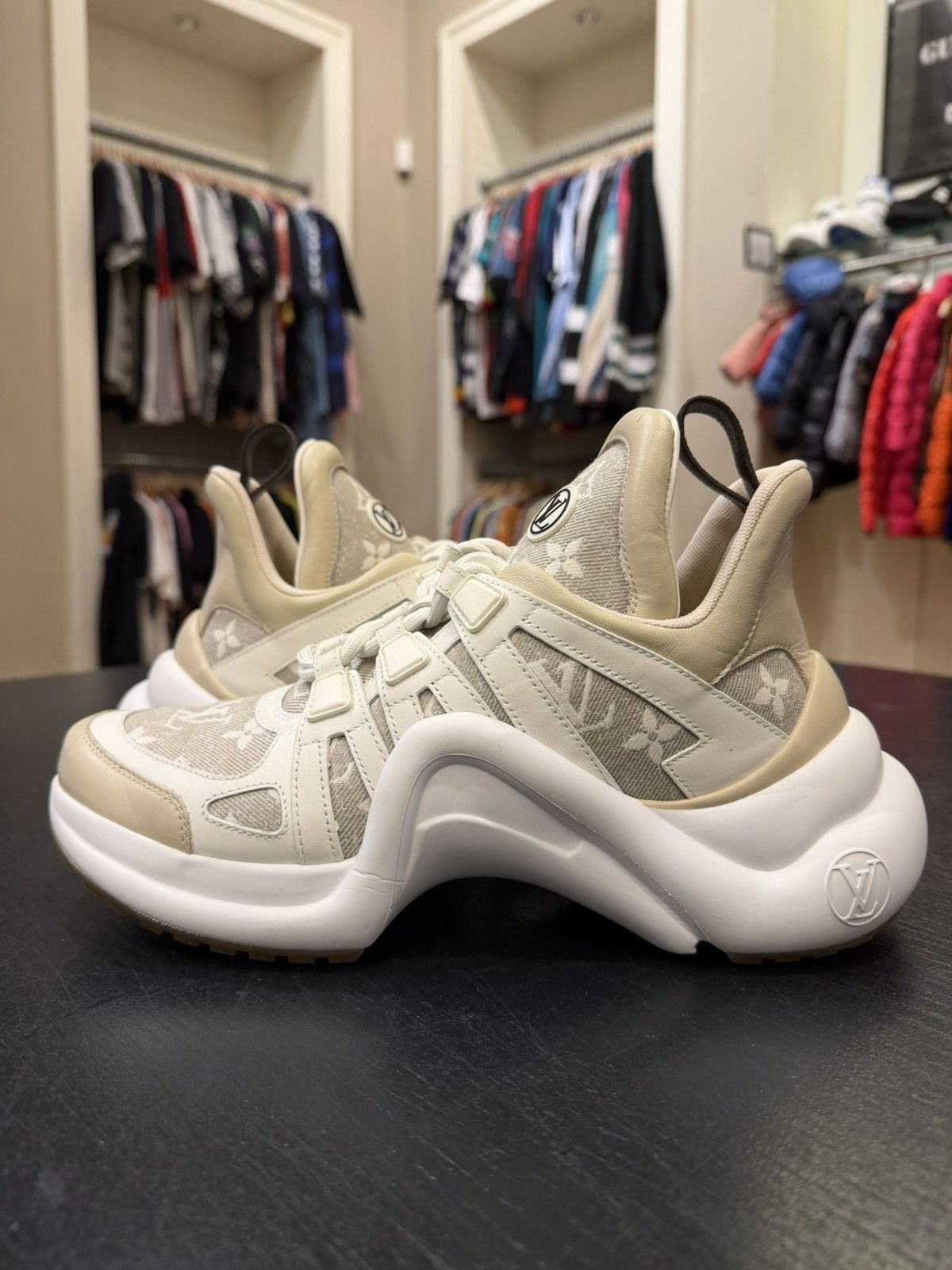 Louis Vuitton Louis Vuitton Archlight Trainer - Monogram/White Size US 7.5 / IT 37.5 - 2 Thumbnail