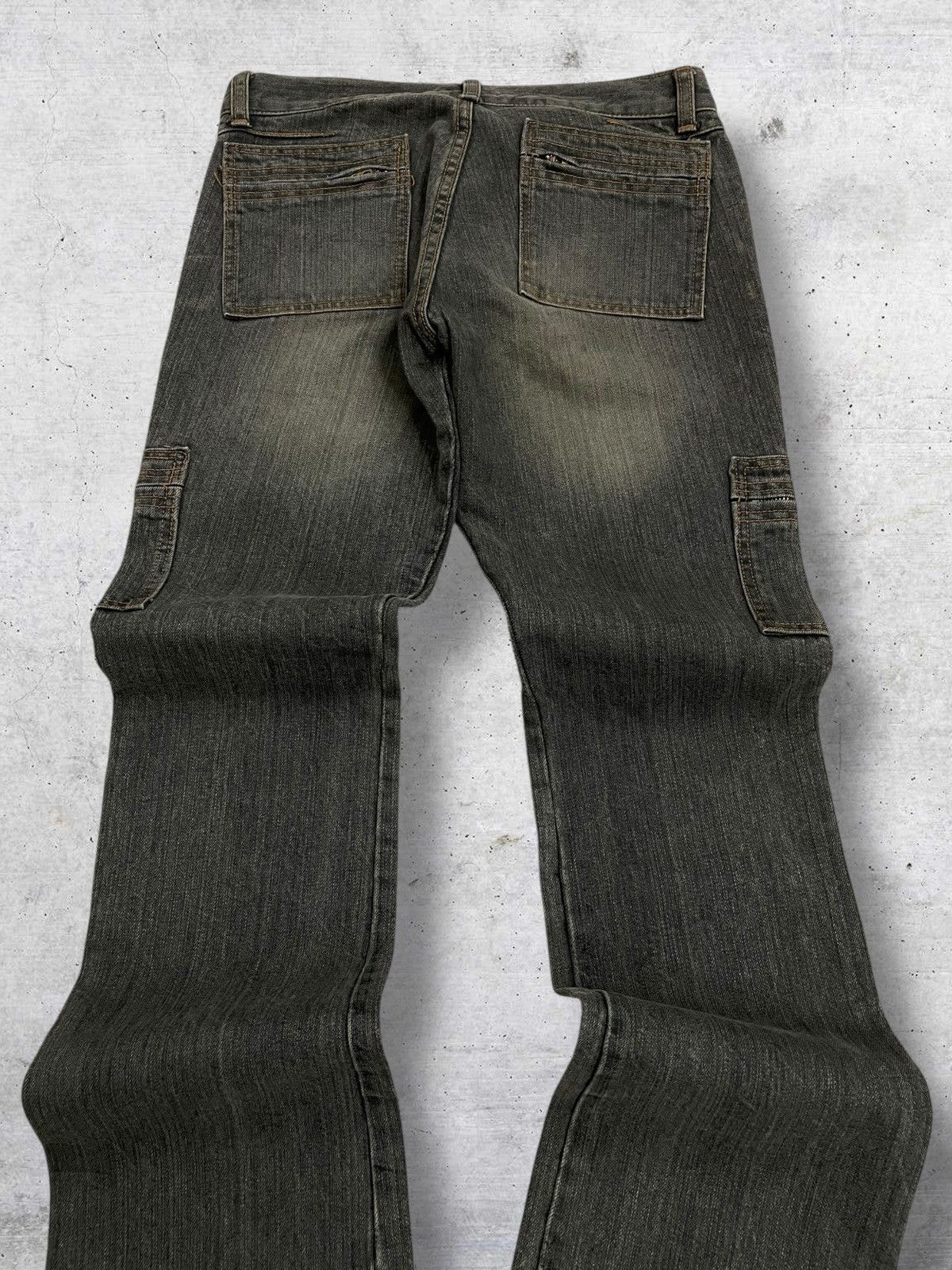Tornado Mart VINTAGE EDGE ON ALL JAPAN DESIGNER 90S FLARED MUDWASH DENIM Size US 29 - 11 Thumbnail