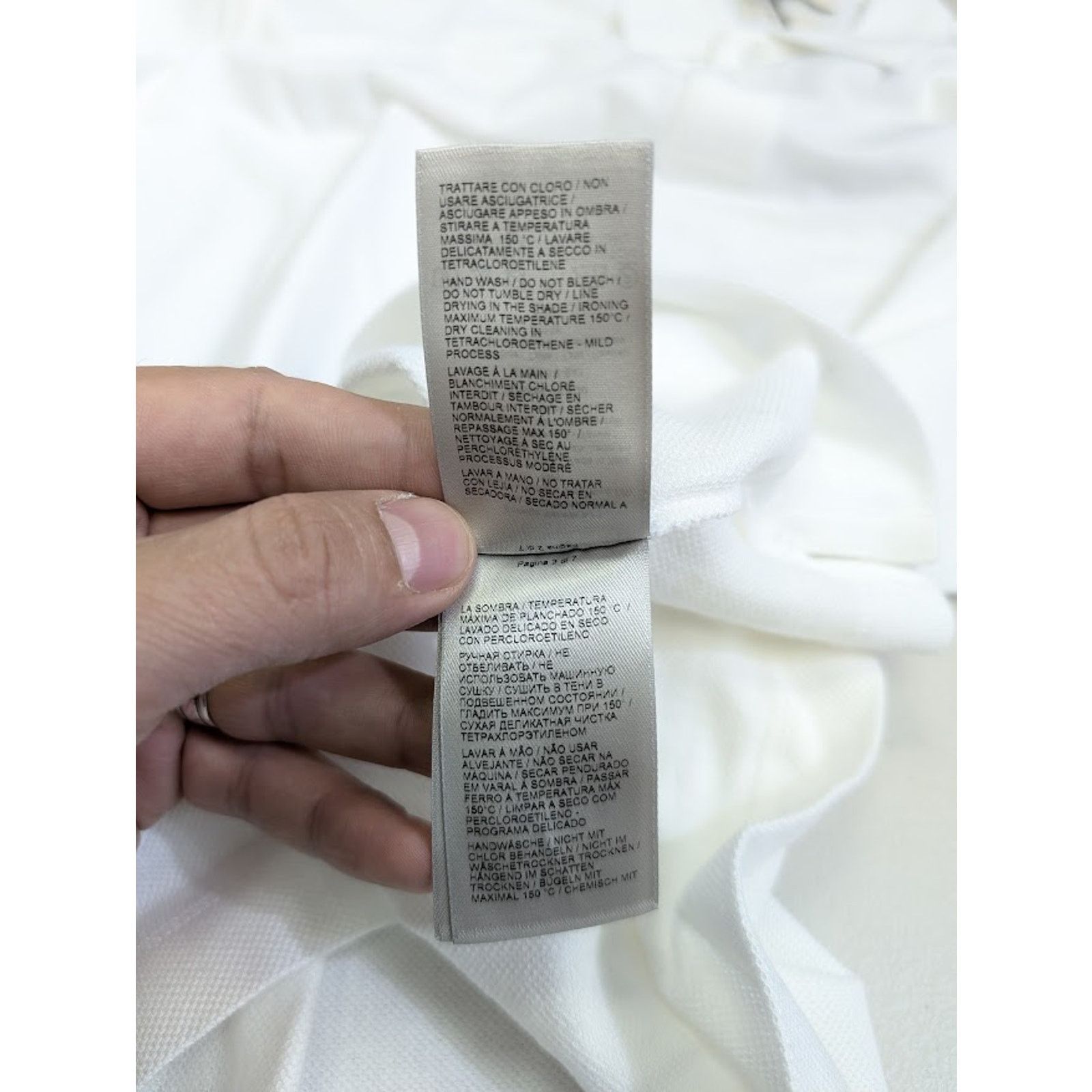 Bottega Veneta o1rshd1 New Piquet Jersey Polo T-Shirt in Optic White Size US S / EU 44-46 / 1 - 15 Thumbnail