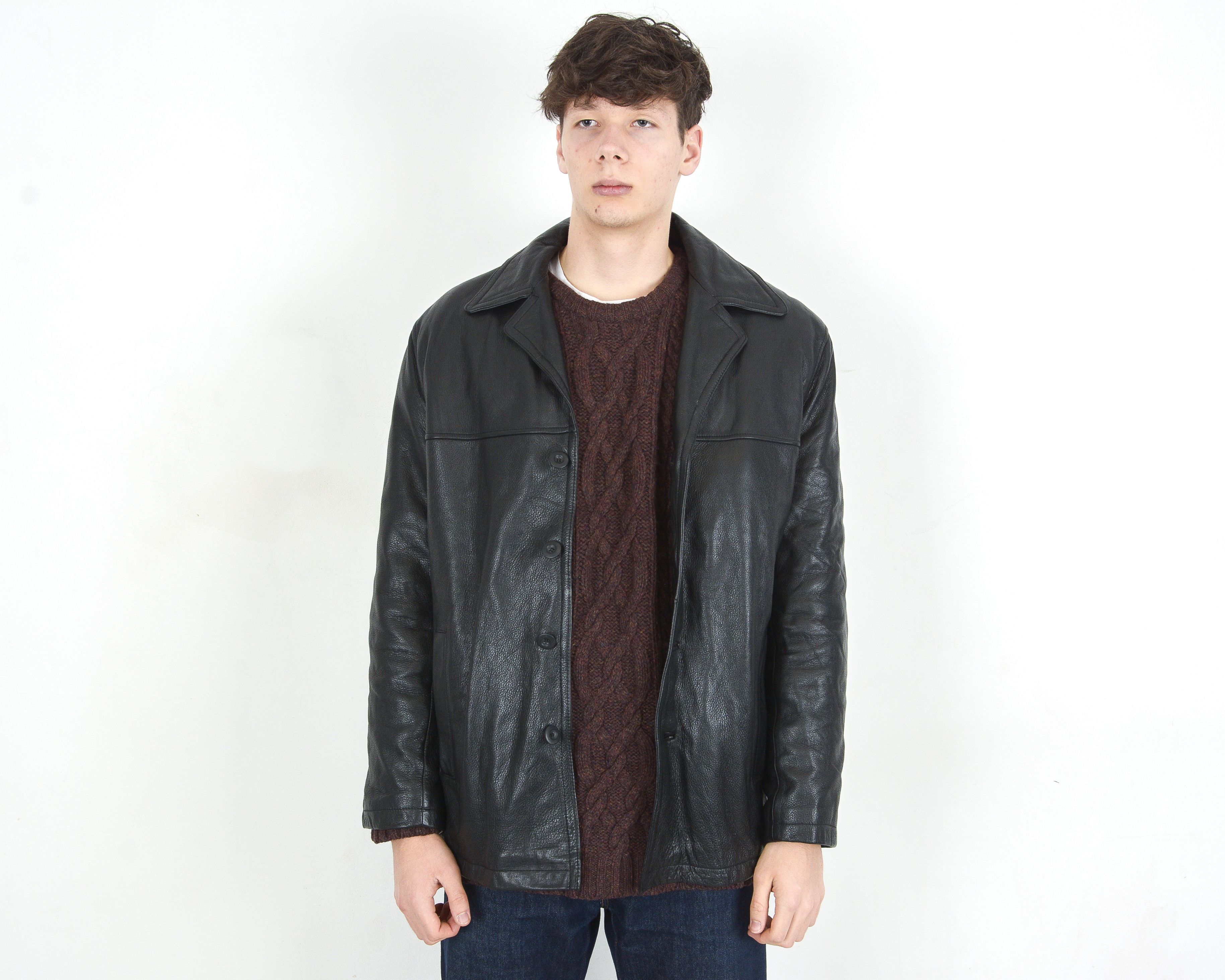 M. Julian × Vintage × Wilsons Leather y2k Leather Jacket Removable Lining men L Coat rocker goth Size US L / EU 52-54 / 3 - 1 Thumbnail