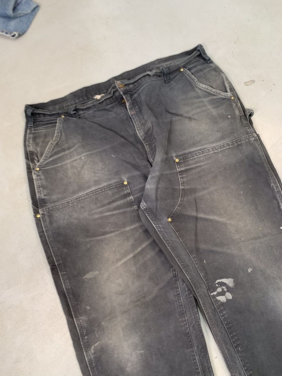 Carhartt Vintage Carhartt B136 BLK double knee carpenter denim Size US 42 / EU 58 - 2 Thumbnail