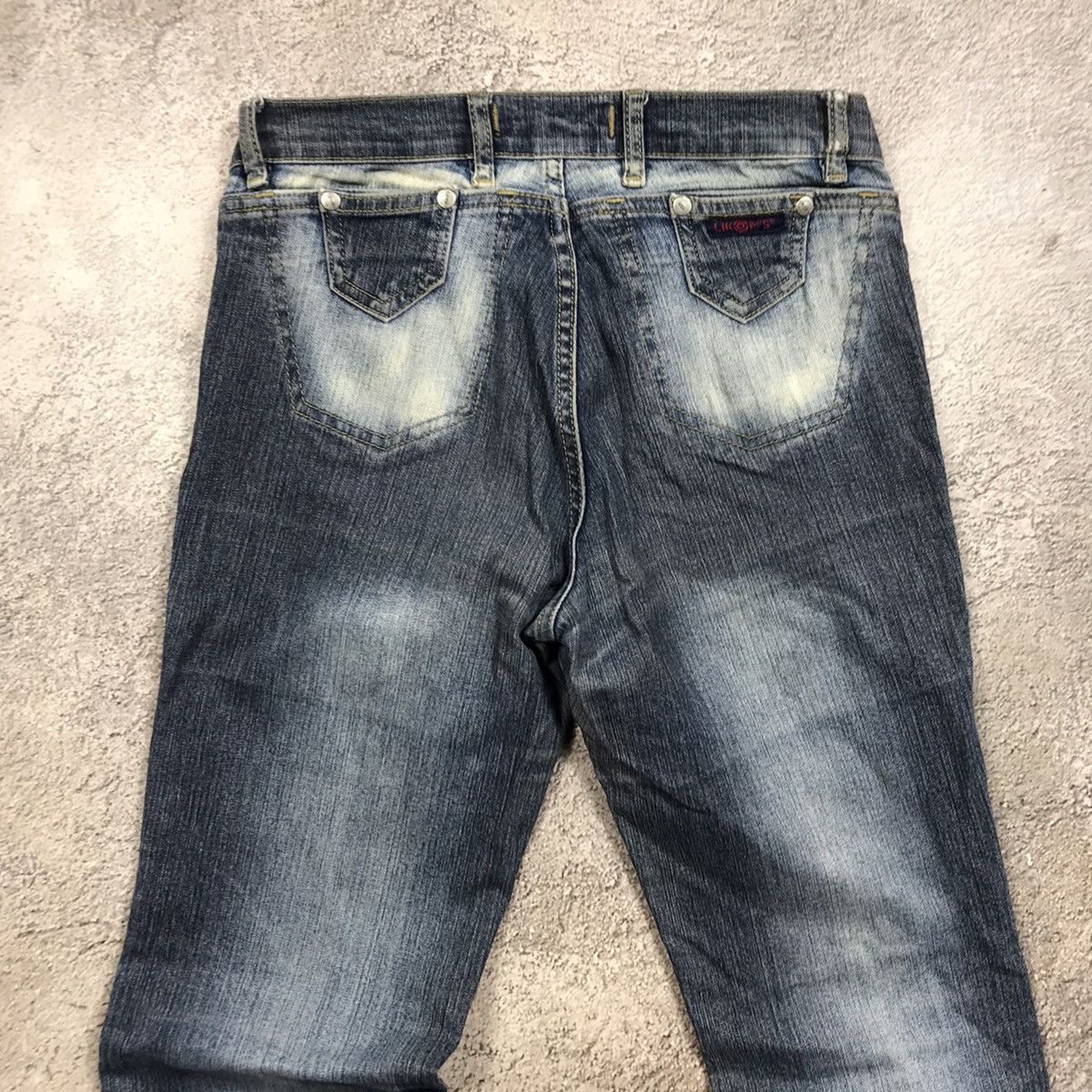 Vintage Vintage Y2K Baggy Distressed Flared Jeans Grunge Skate 28 Size 28" / US 6 / IT 42 - 5 Thumbnail
