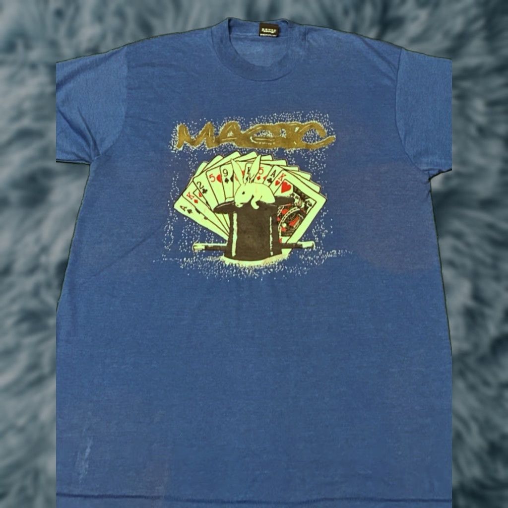 Vintage VINTAGE Orlando Magic VTG Shirt Hat 80s 90s Magic Rabbit Blue Mens Large T-Shirt Size US L / EU 52-54 / 3 - 1 Thumbnail
