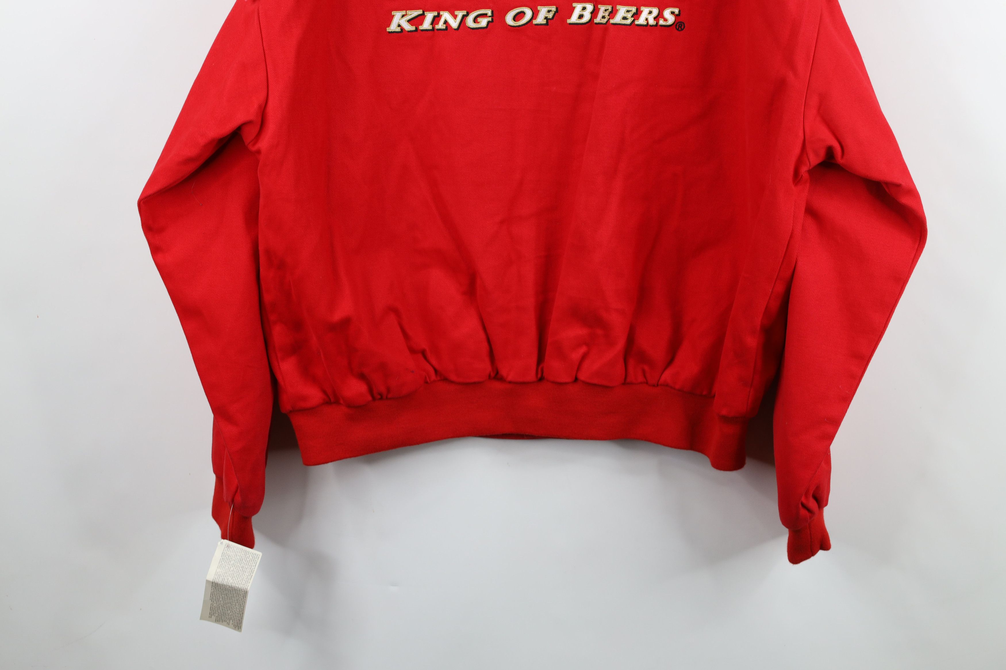Vintage Deadstock Vintage NASCAR Jr Budweiser Pit Crew Jacket Red Size US XL / EU 56 / 4 - 15 Thumbnail