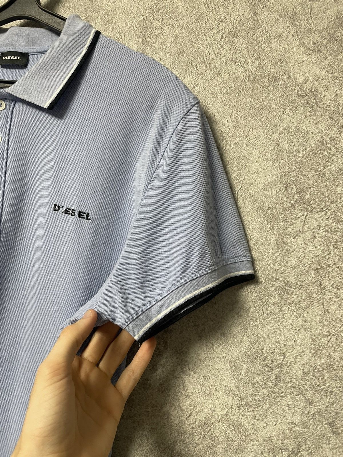 Diesel Diesel Blue Polo Shirt Y2K Size US XL / EU 56 / 4 - 5 Thumbnail