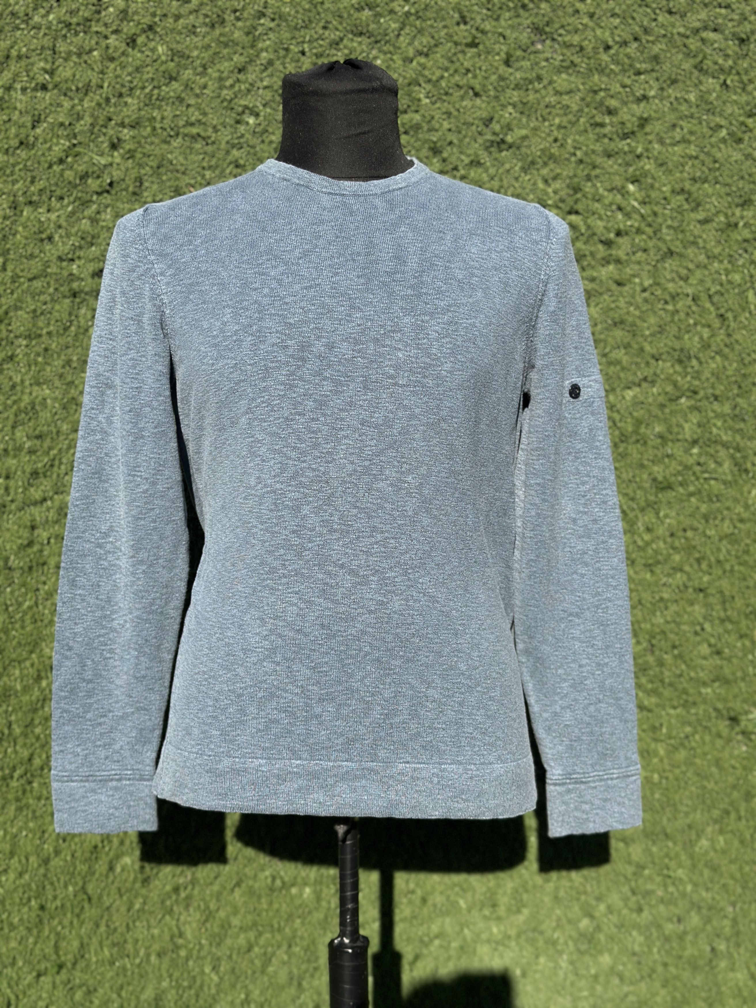 Stone Island Fine Gauge Cotton Knit Crewneck Garment Size L