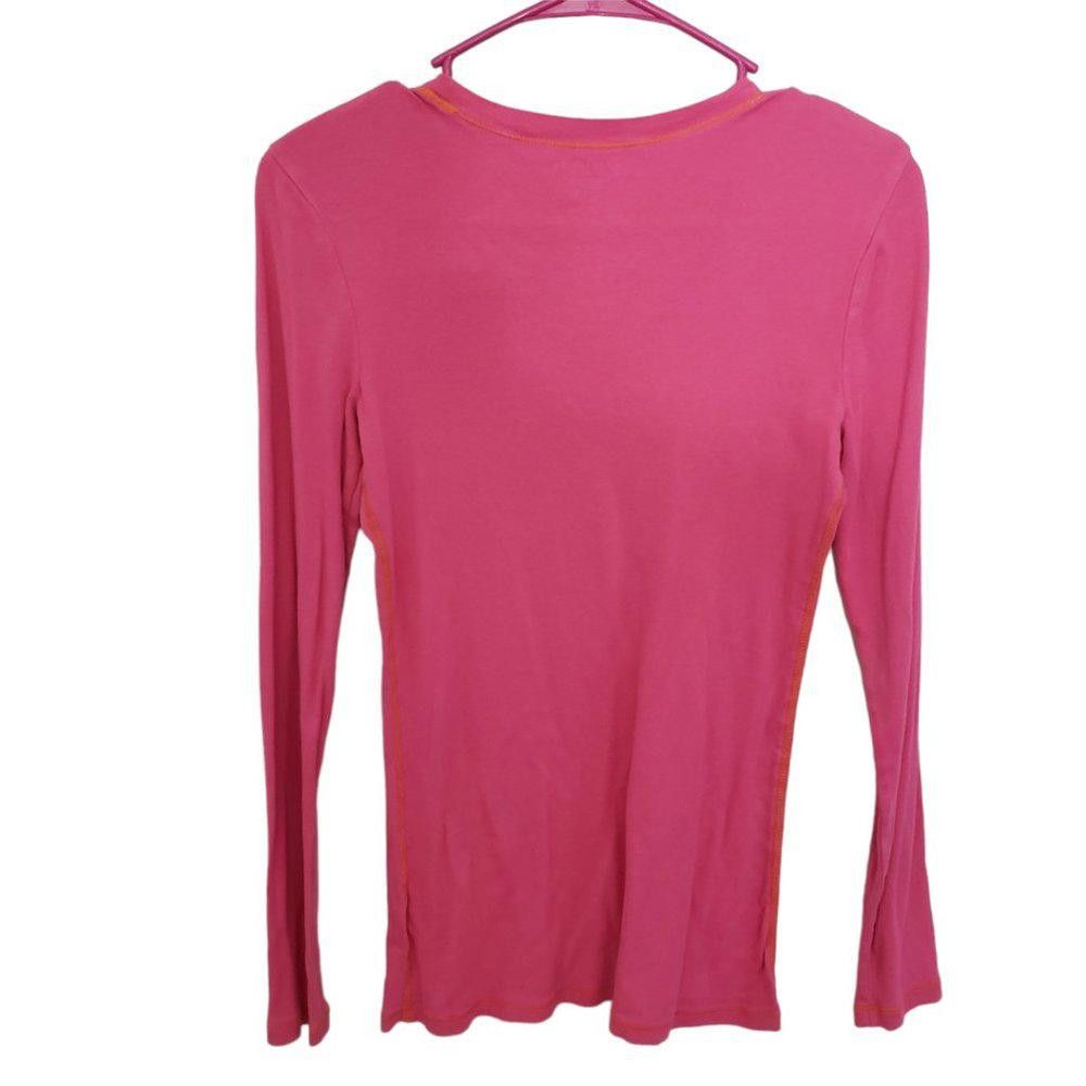 Old Navy CT536 Old Navy Ladies Hot Pink Long Sleeve T-shirt M Size M / US 6-8 / IT 42-44 - 3 Thumbnail