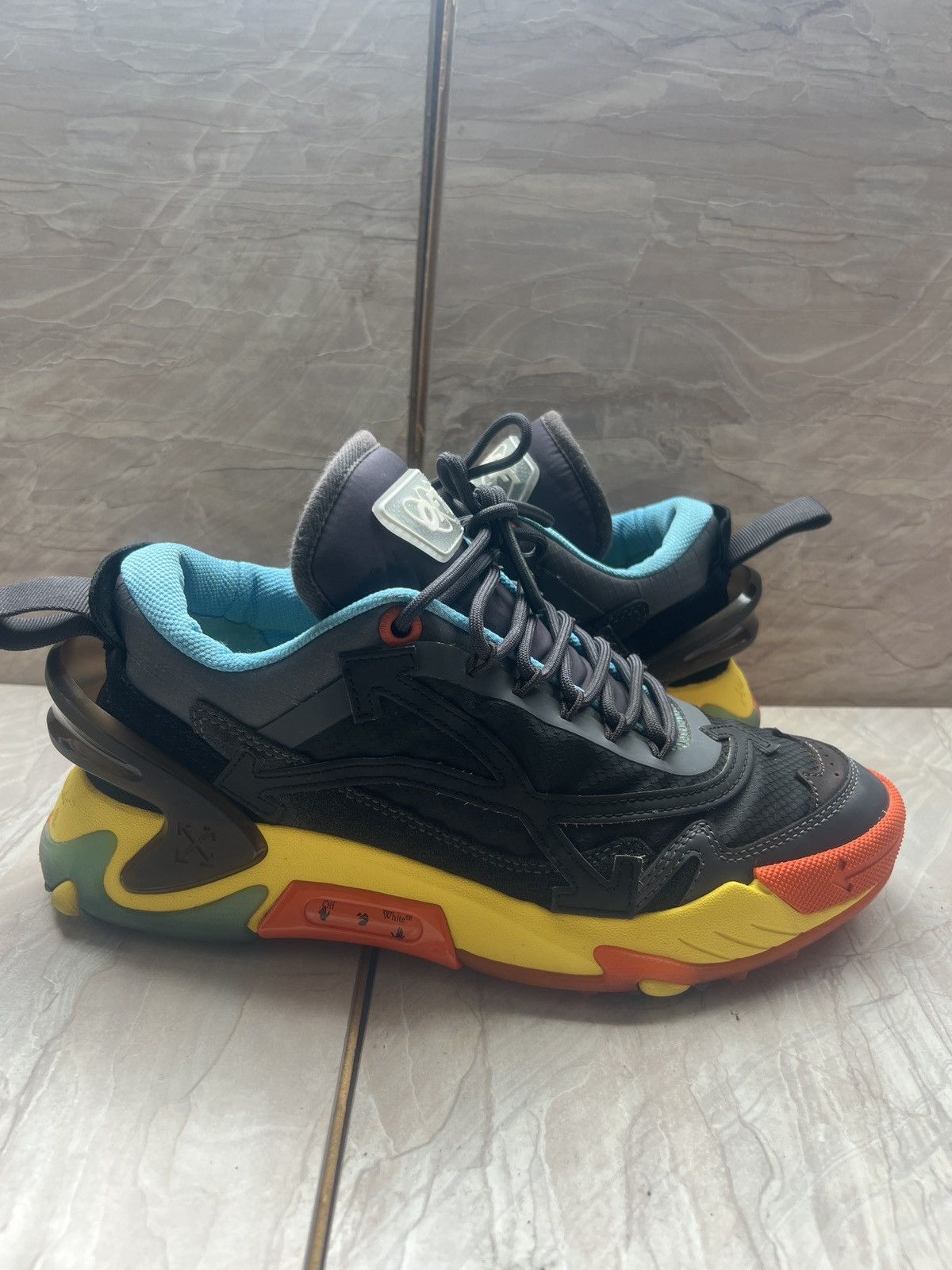 Off-White Off White ODSY 2000 Black Yellow Orange Size US 9 / EU 42 - 1 Thumbnail