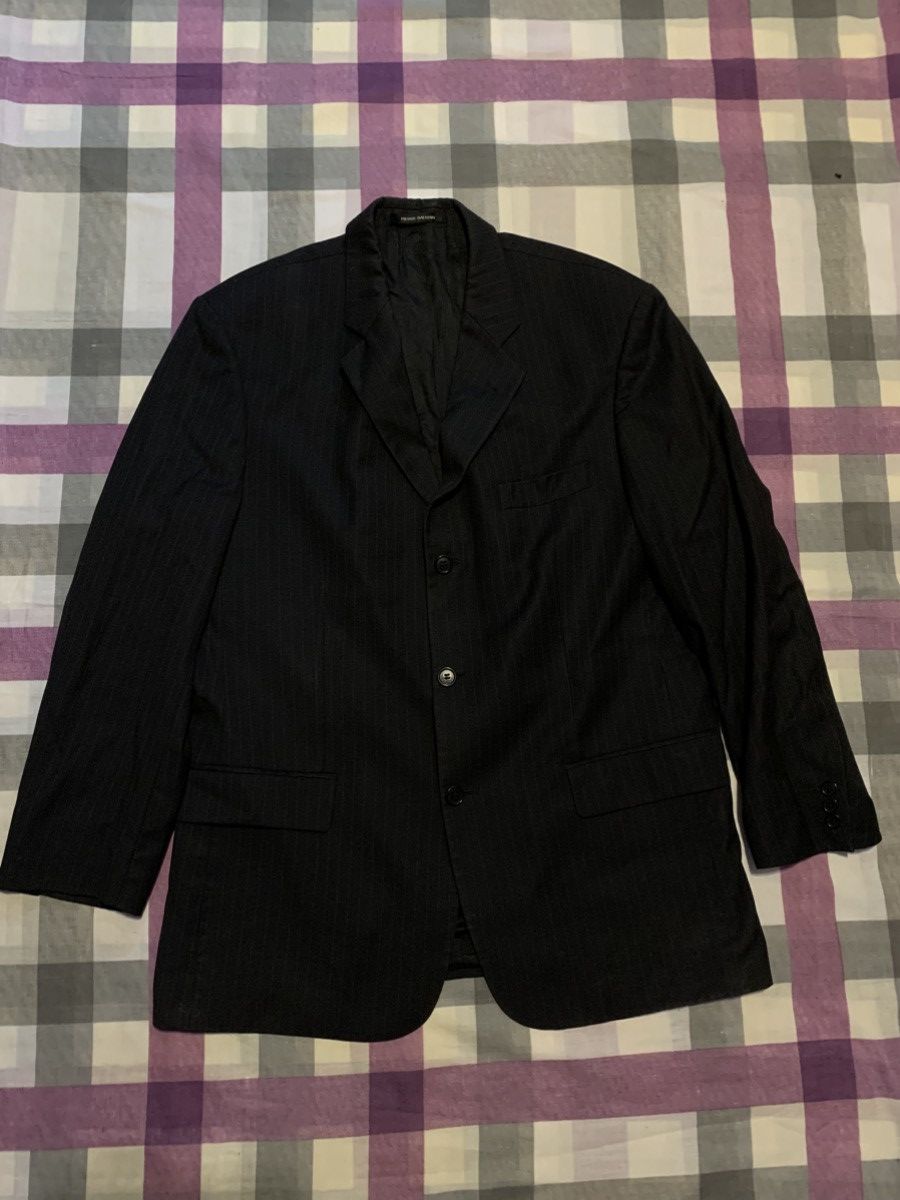 Pierre Balmain Pierre Balmain Black Pinstripe Blazer (2002/03) 100% Wool Size 42L - 1 Thumbnail