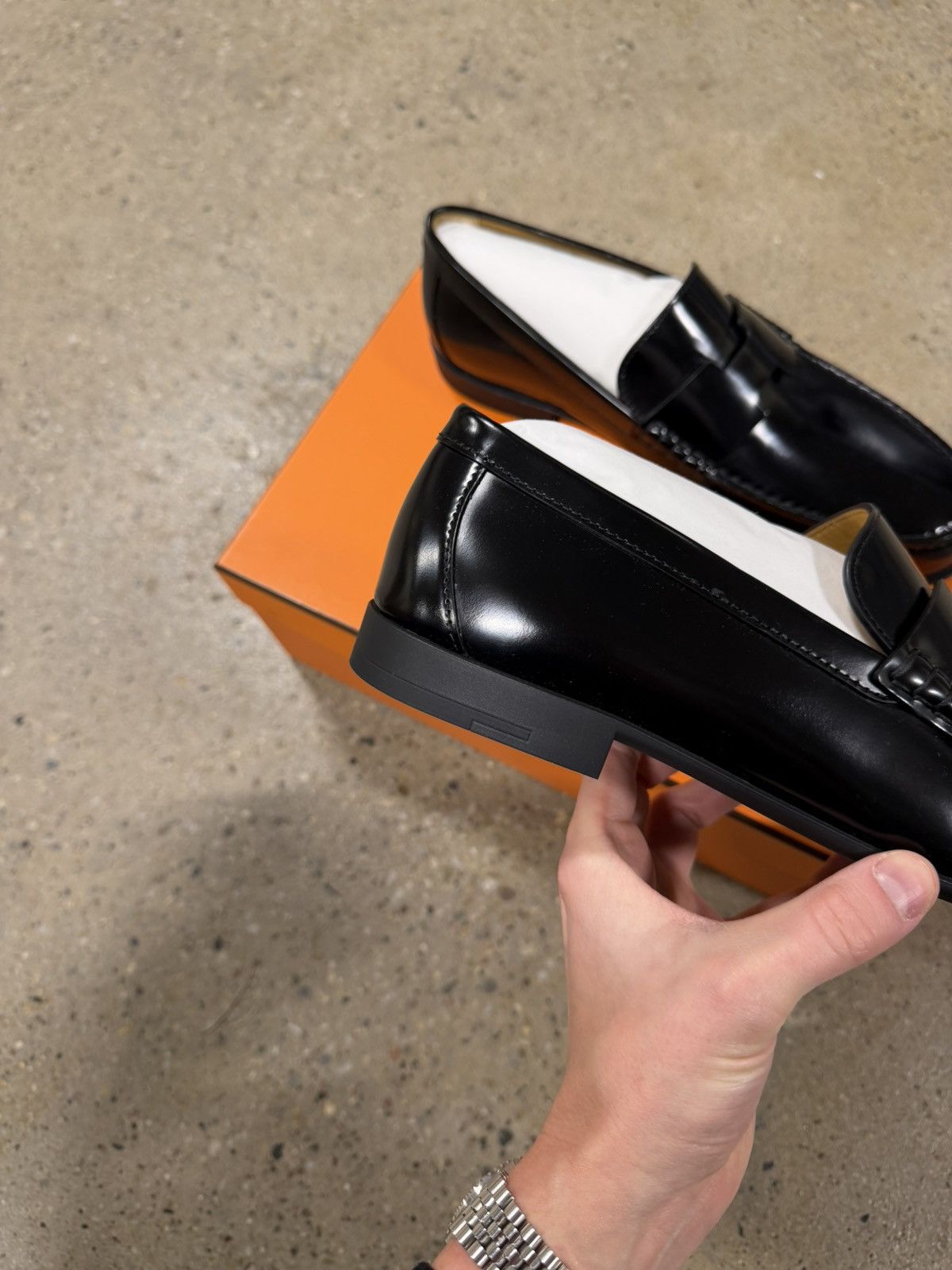Hermes Hermes Paris Luc Leather Loafer NEW 1300$ Size US 9 / EU 42 - 3 Thumbnail