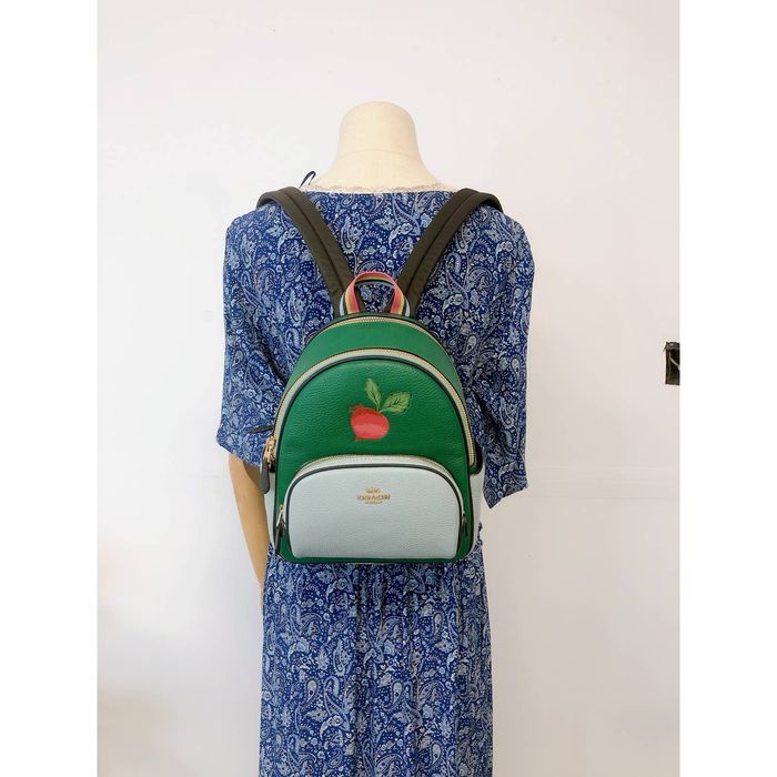 Coach Coach C8259 Mini Court Backpack With Radish IN Green Grailed